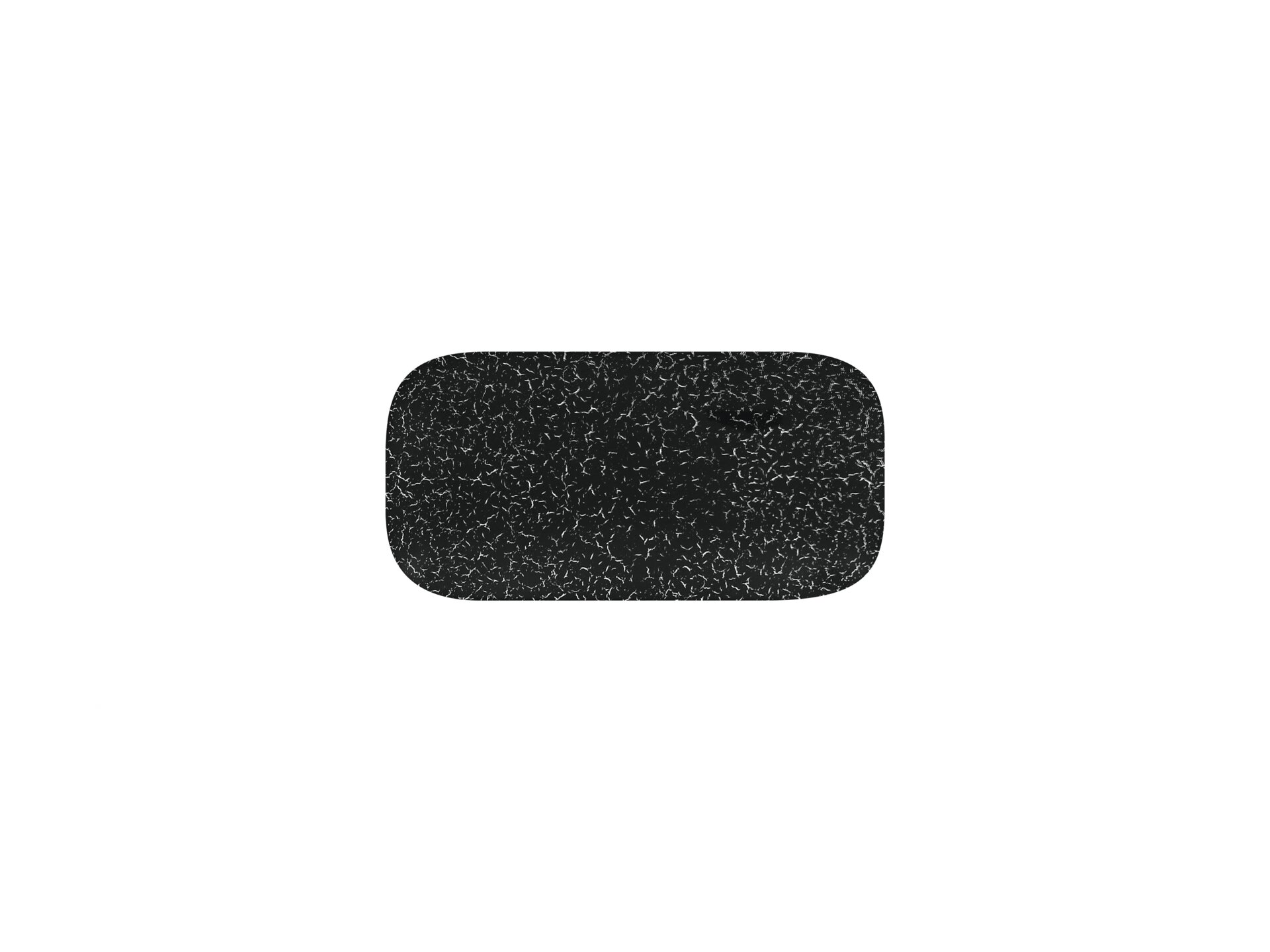 Platte rechteckig 220 x 110 mm schwarz