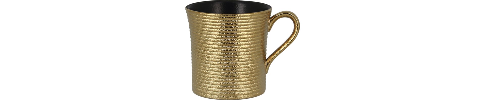 Kaffeetasse mit Reliefdekor 77 mm / 0,20 l gold