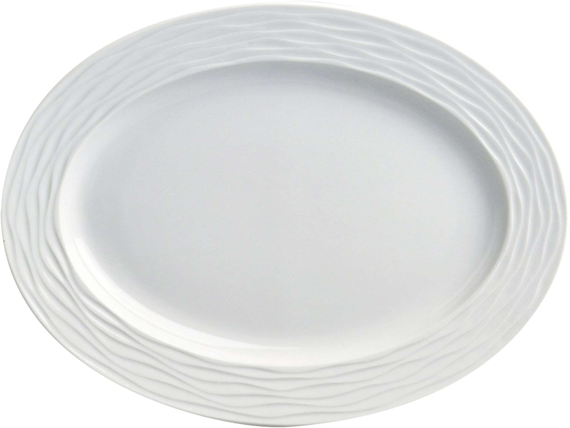 Platte oval "curved" 32 mm Hotelporzellan