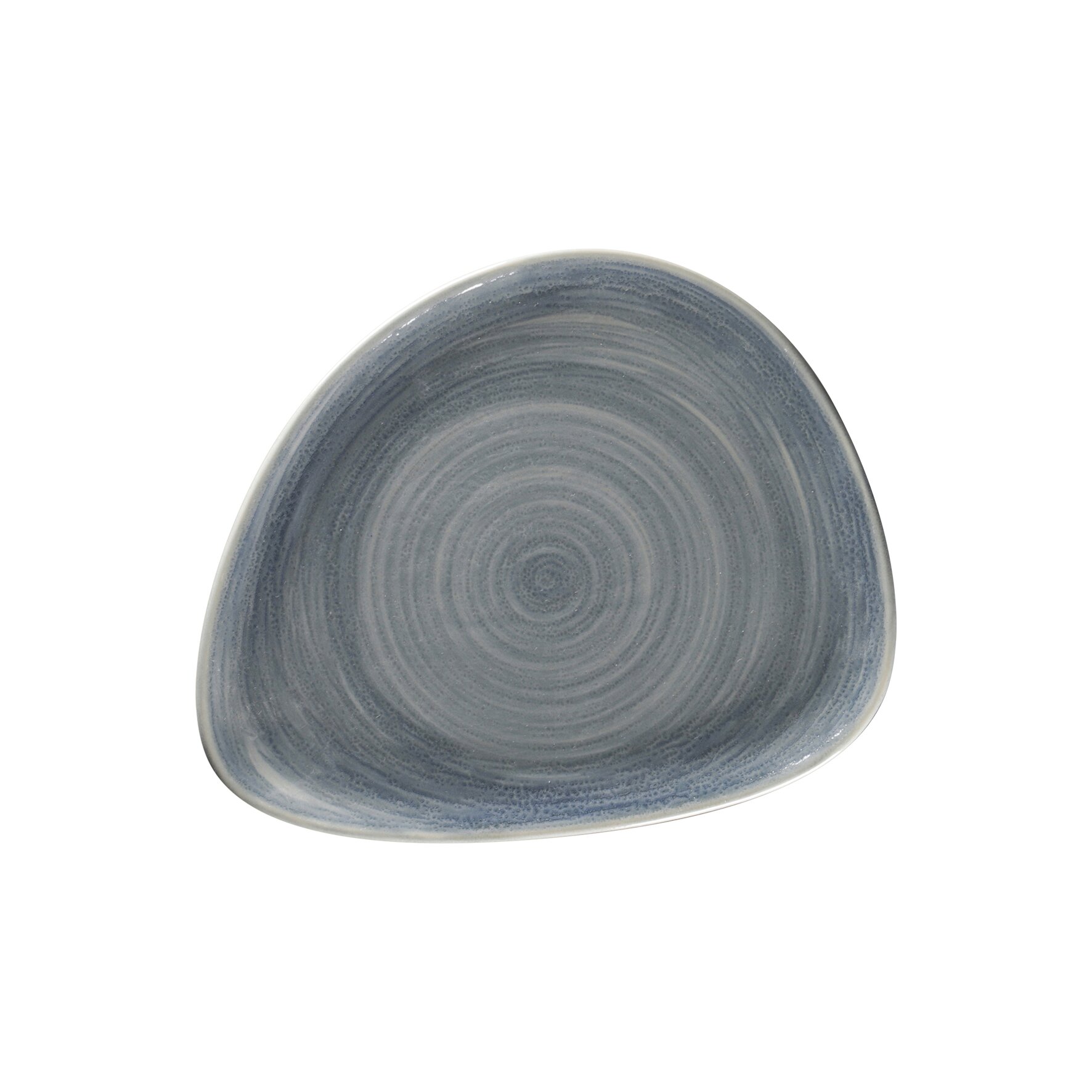 Teller flach organisch 240 x 194 mm jade blue Spot Jade Blue