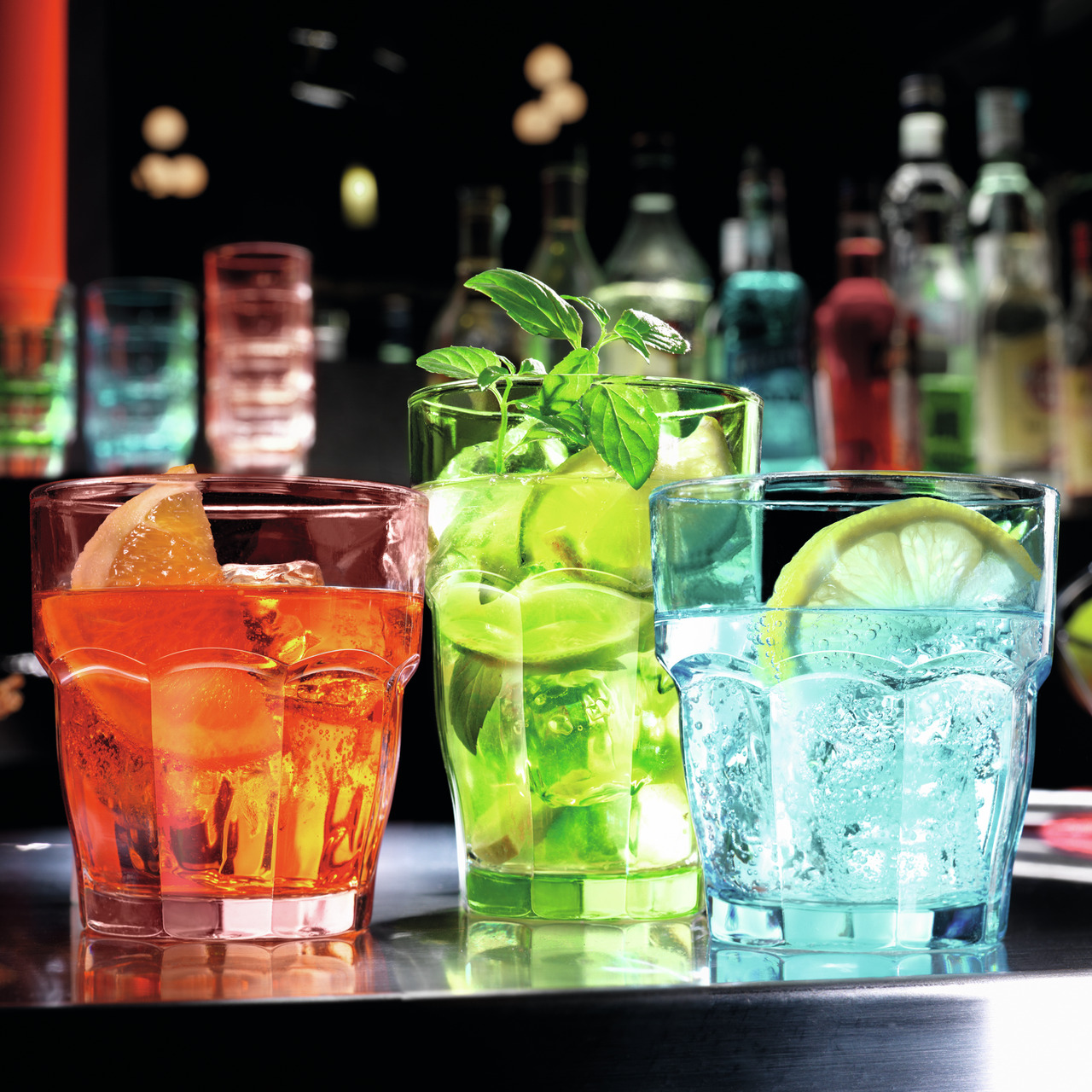 Longdrinkglas Lounge stapelbar 83 mm / 0,37 l pfirsichfarben Rock Bar