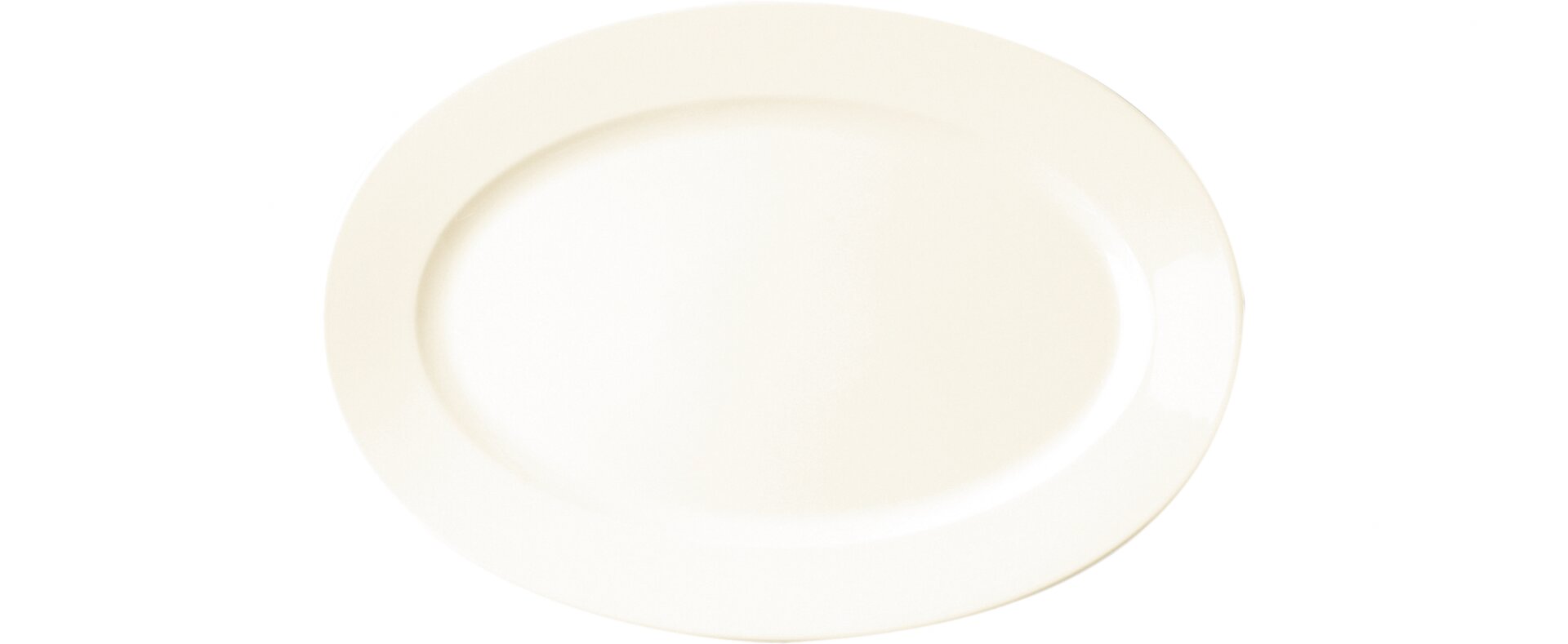 Platte oval 260 x 184 mm creme Banquet