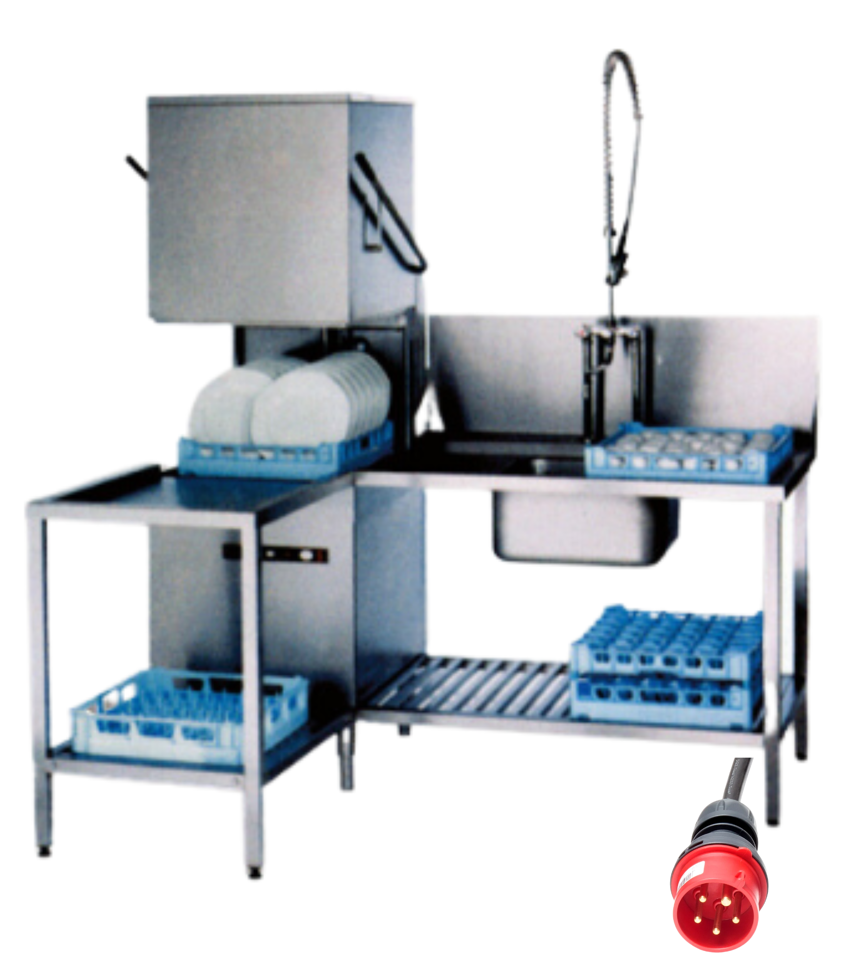 Durchschub-Haubenspülmaschine