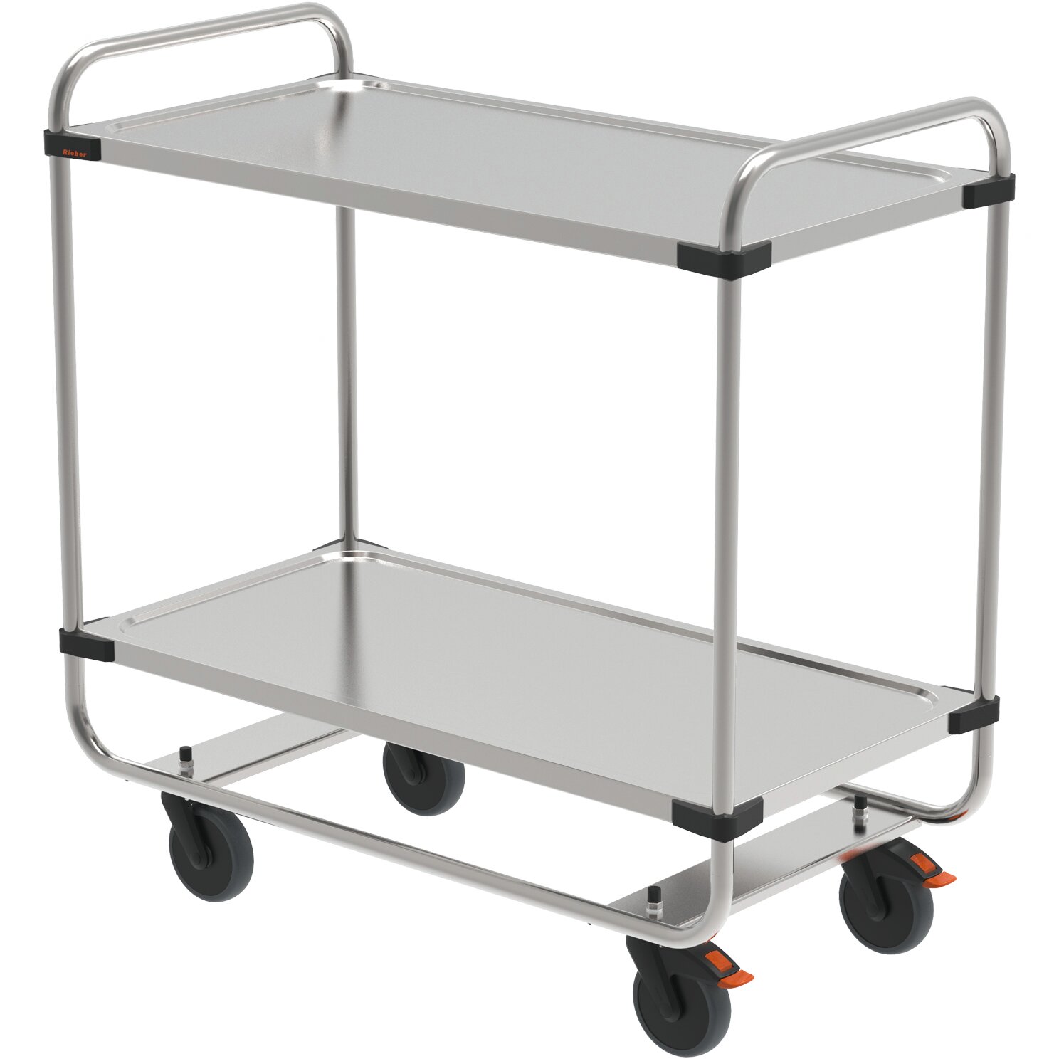 Servierwagen 2 Borden 1000 x 500 mm /  Tragkraft 160 kg / 1035 x 535 x 1043 mm