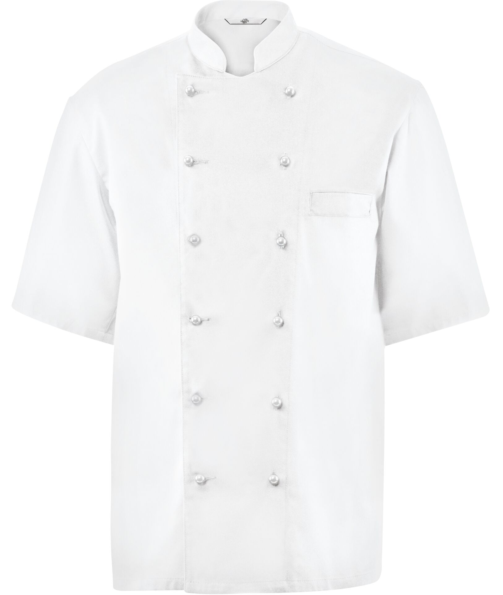 Kochjacke Herren halbarm mit Brust- leistentasche Größe XL