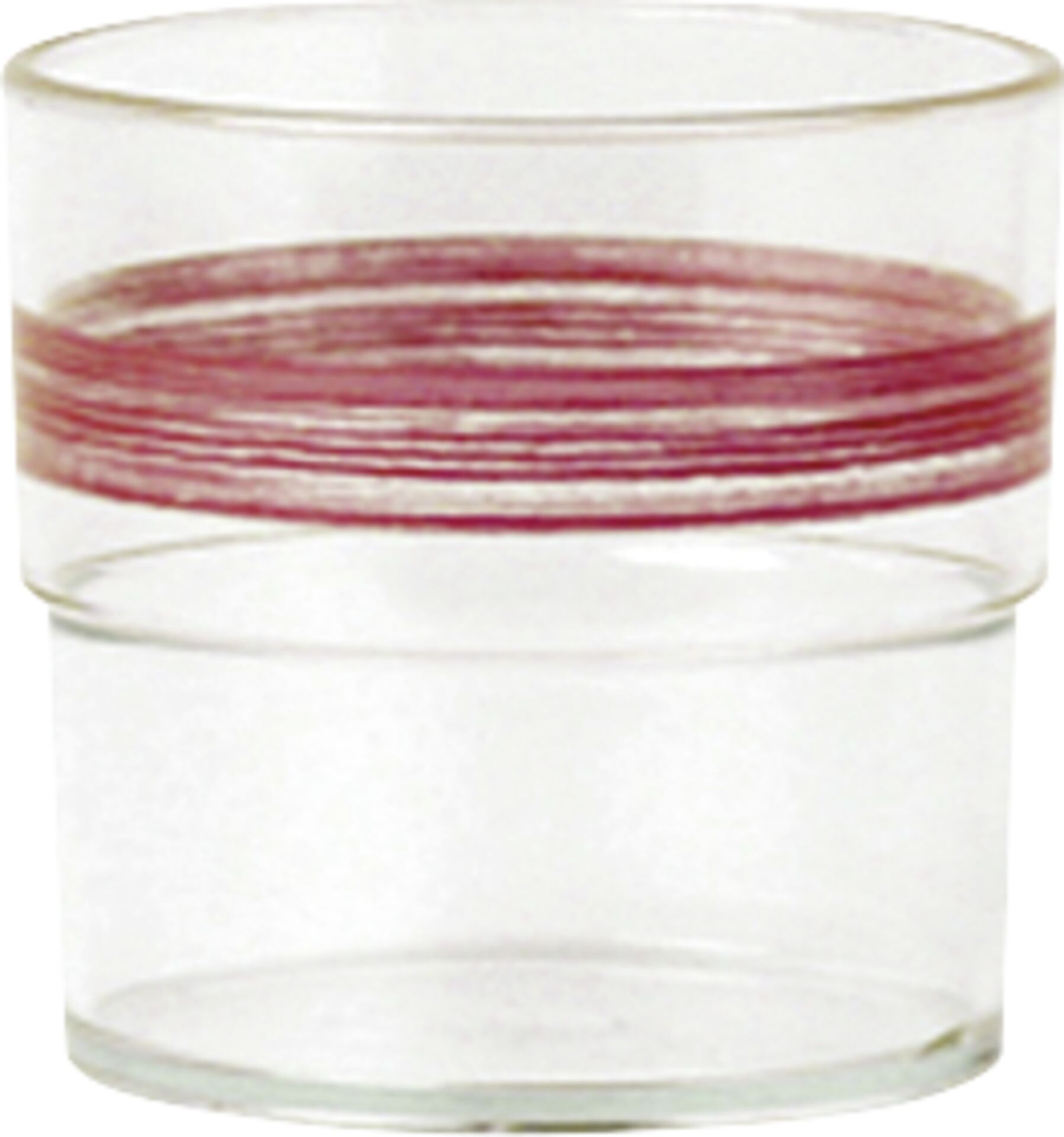 Trinkbecher "Colour" klar / cherry-rot