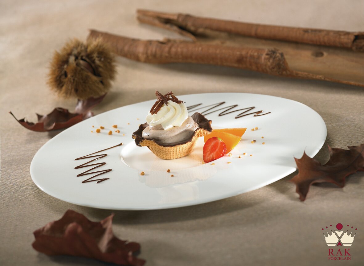 Gourmetteller flach 290 mm creme