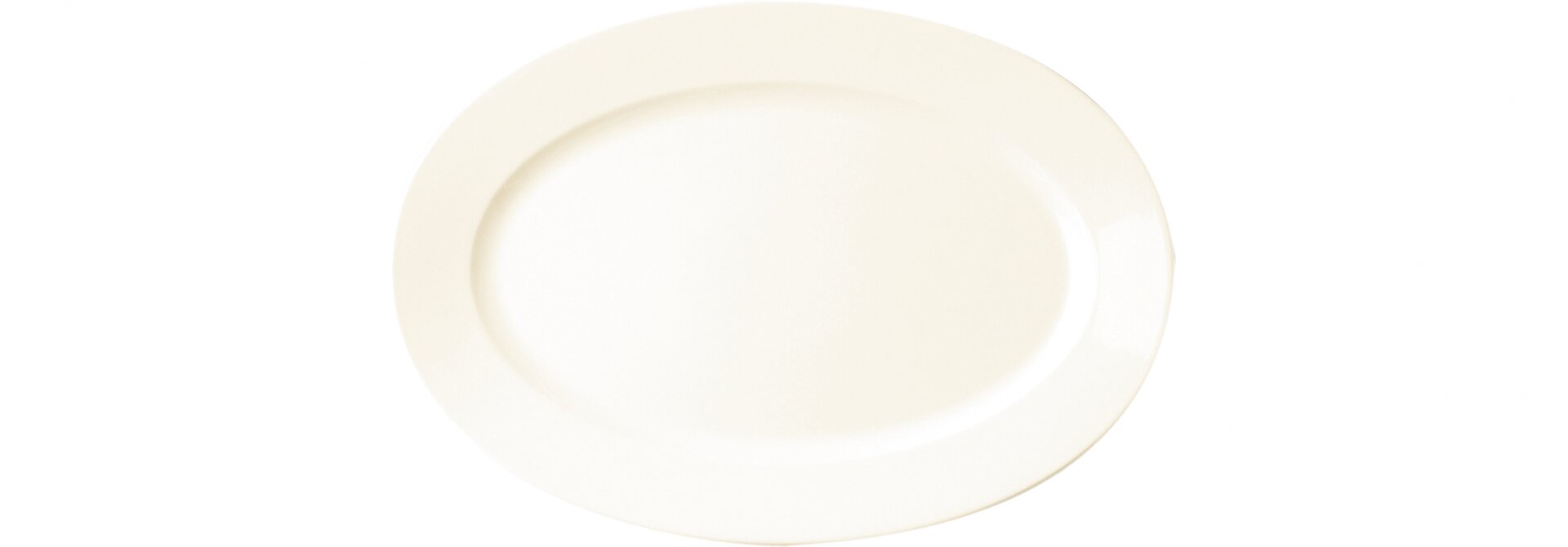 Platte oval 220 x 155 mm creme Banquet