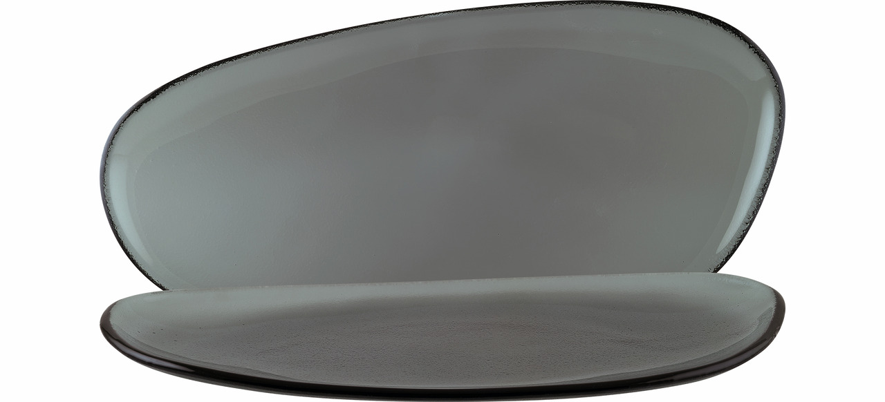 Platte oval 290 x 140 mm Vago Glass