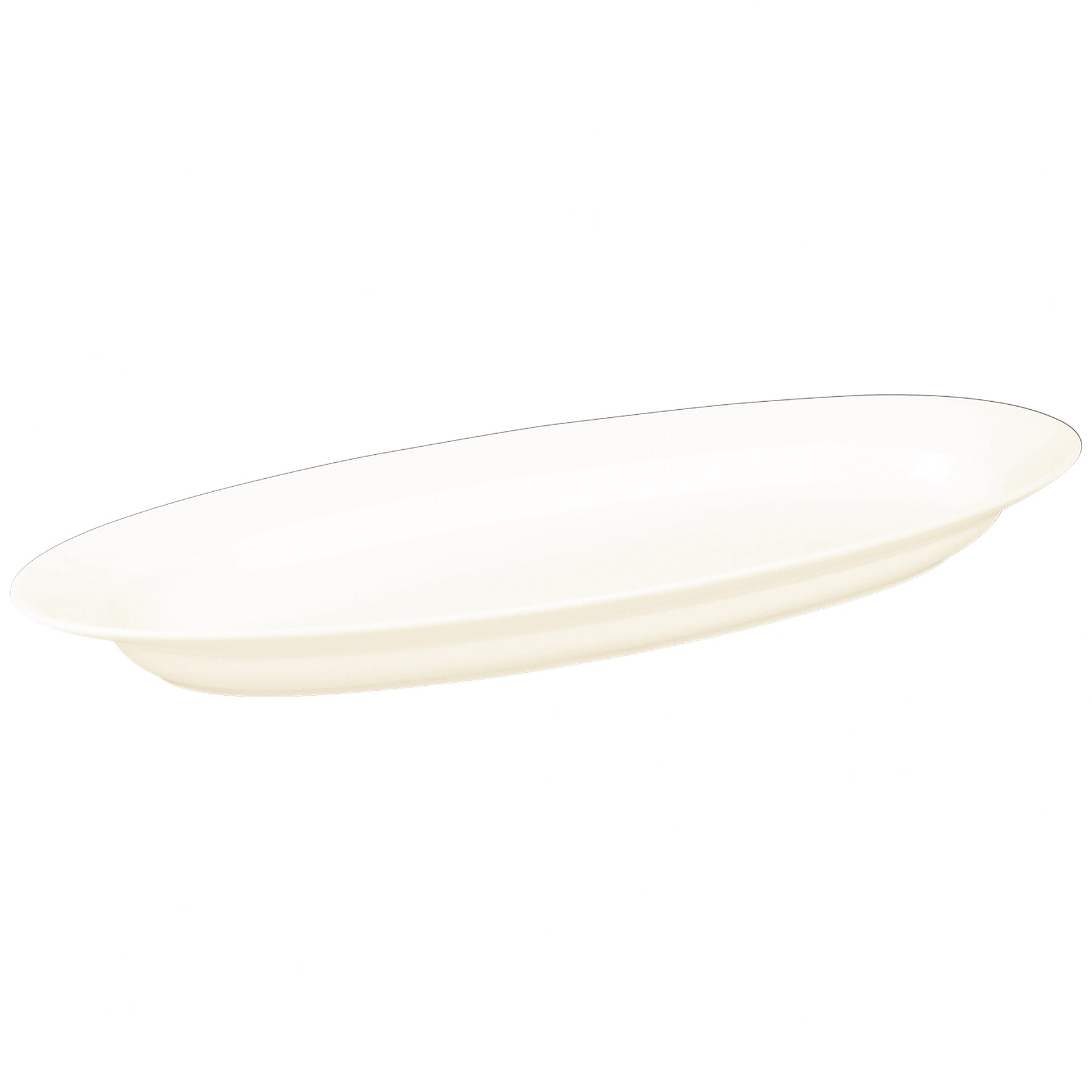 Platte oval 560 x 210 x 55 mm / 2,20 l creme