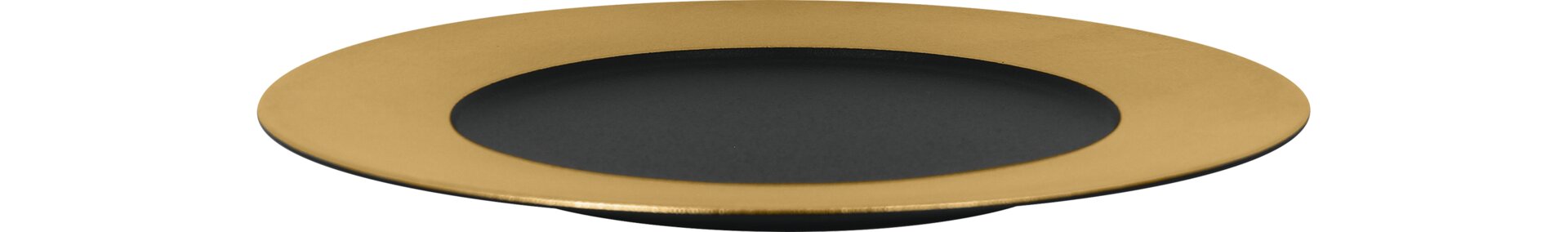 Teller flach 290 mm gold