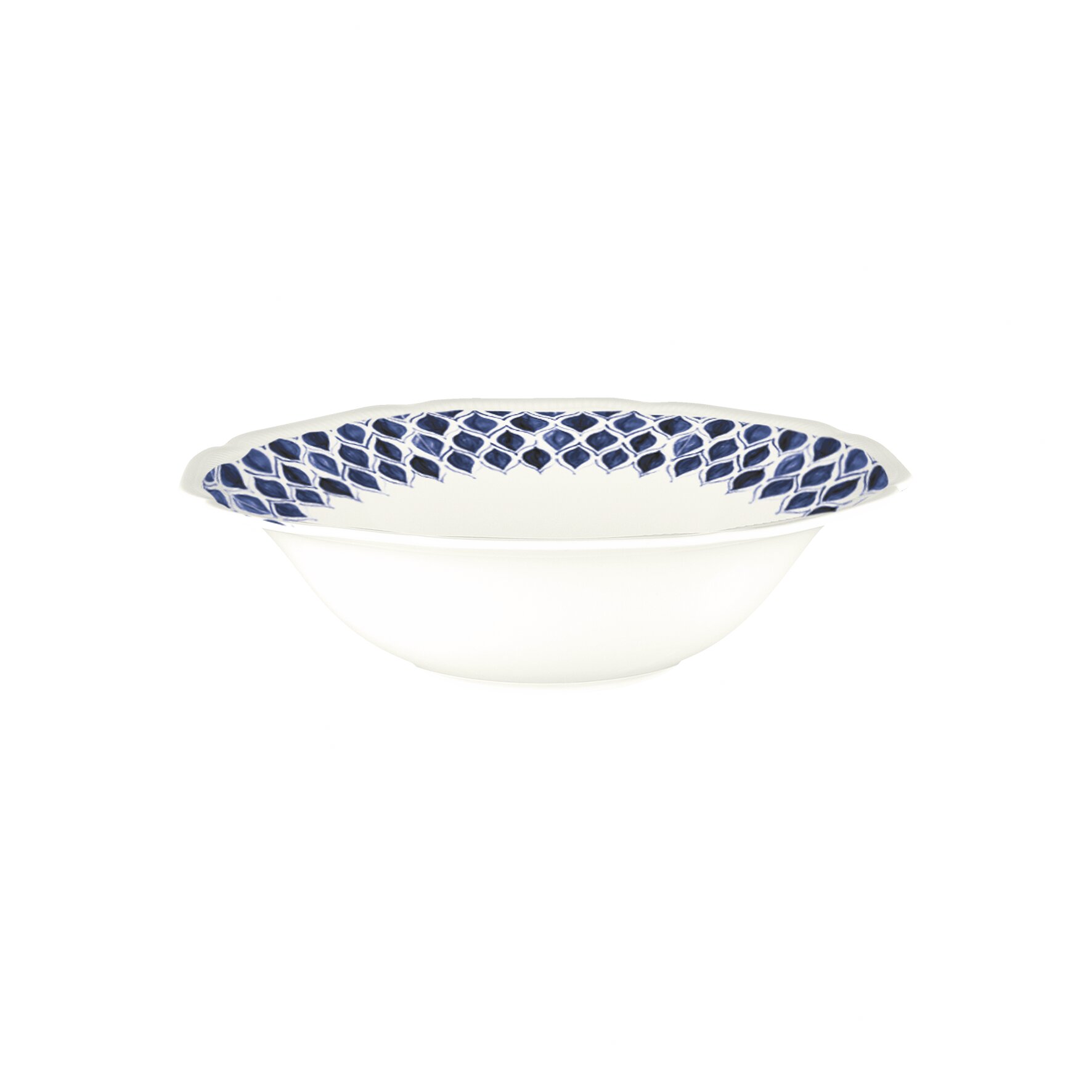 Schüssel rund mit Relief 202 mm / 0,60 l blue Floral Charm