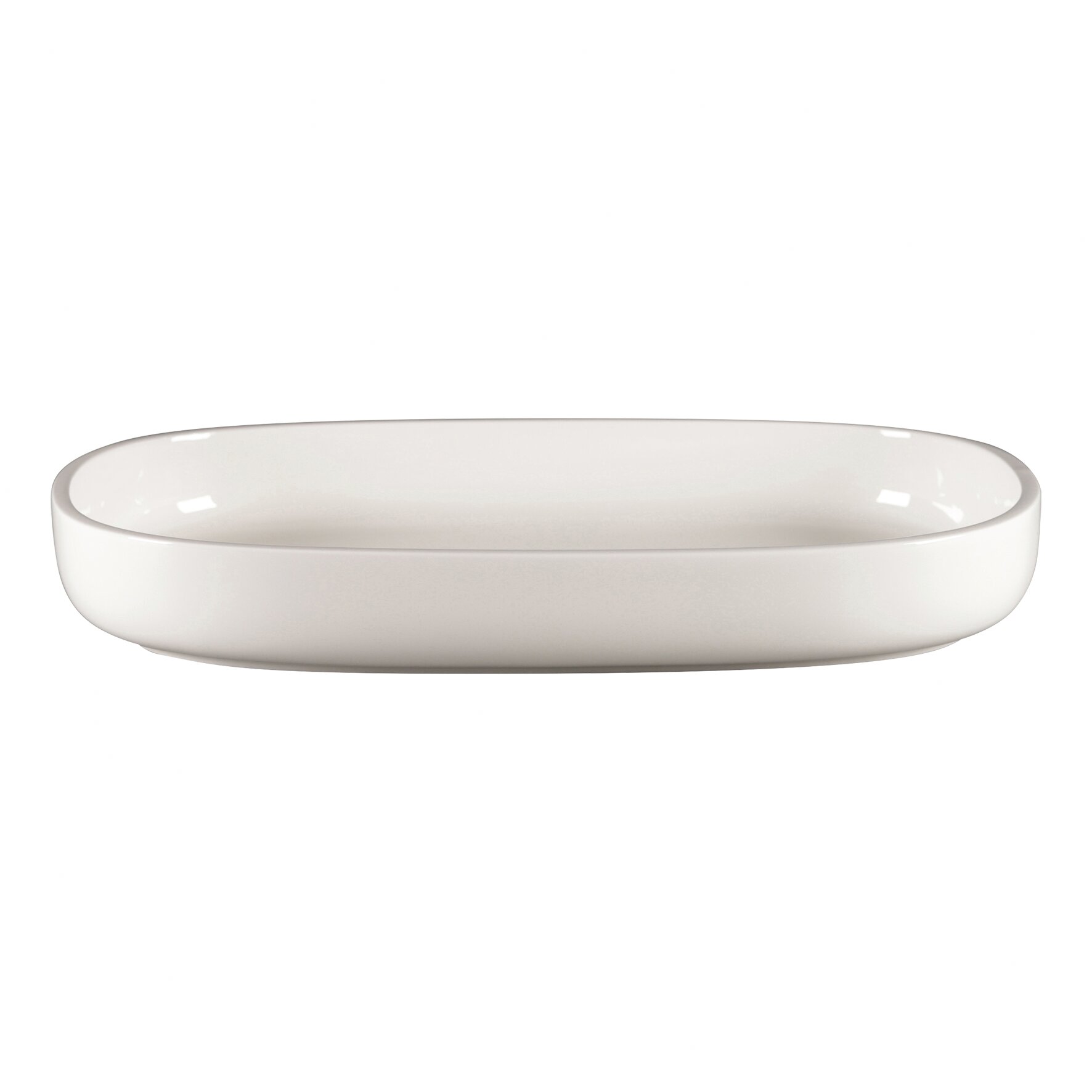 Platte oval tief 332 x 232 mm / 1,95 l weiß Ease Weiß