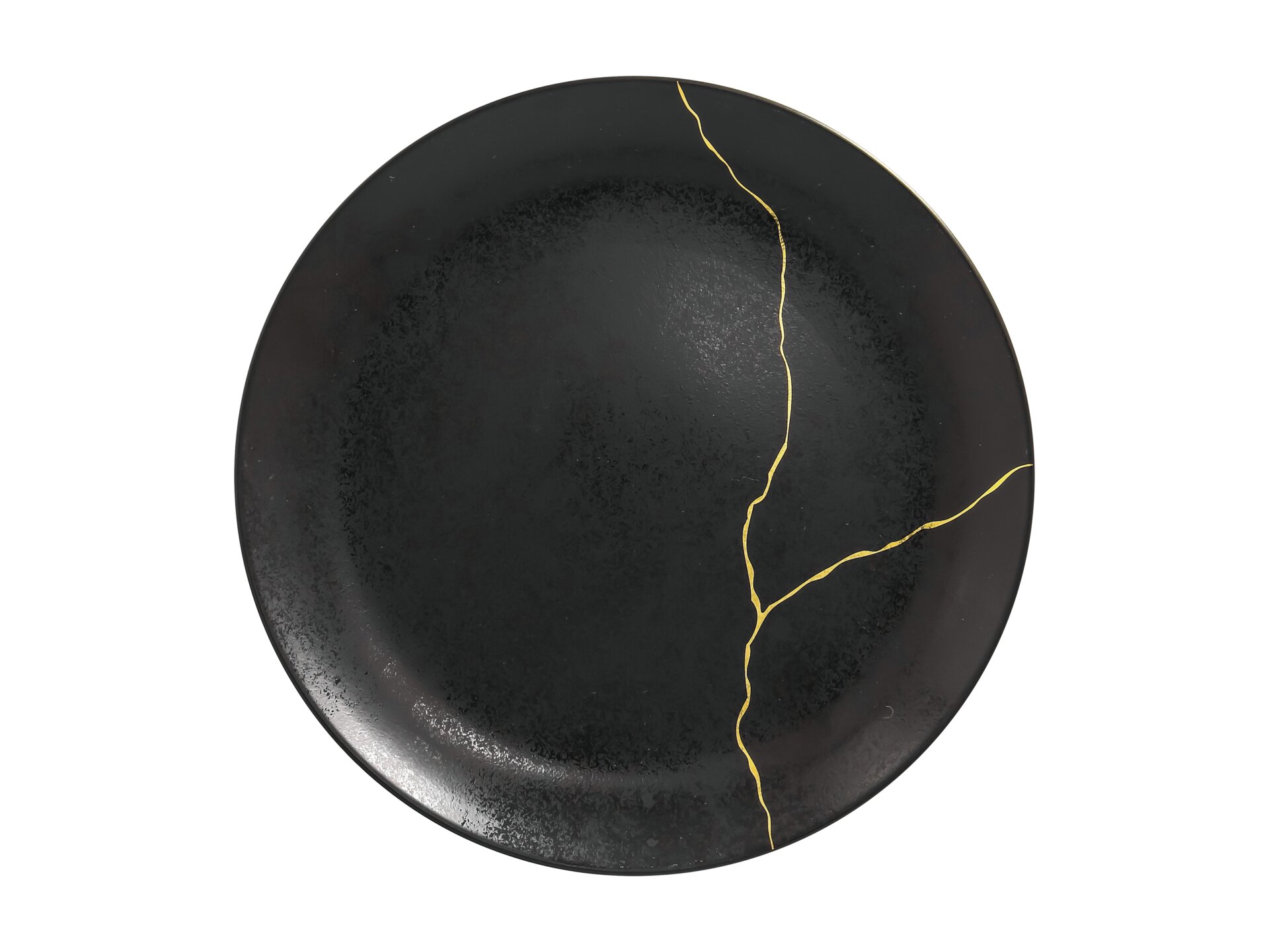 Coupteller flach 290 mm gold Karbon gold