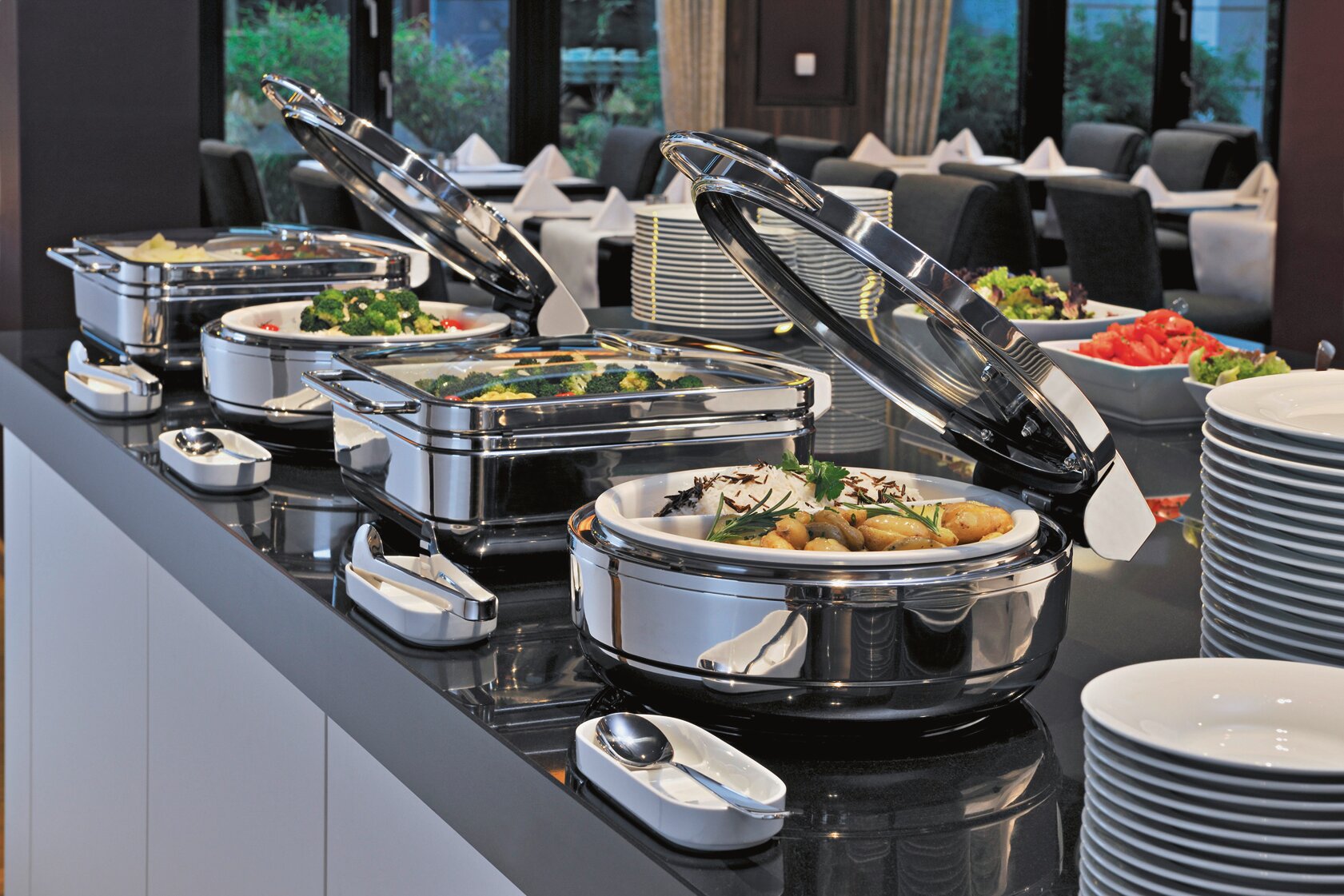 Chafing Dish Induktion rund 390 x 390 x 190 mm Excellent