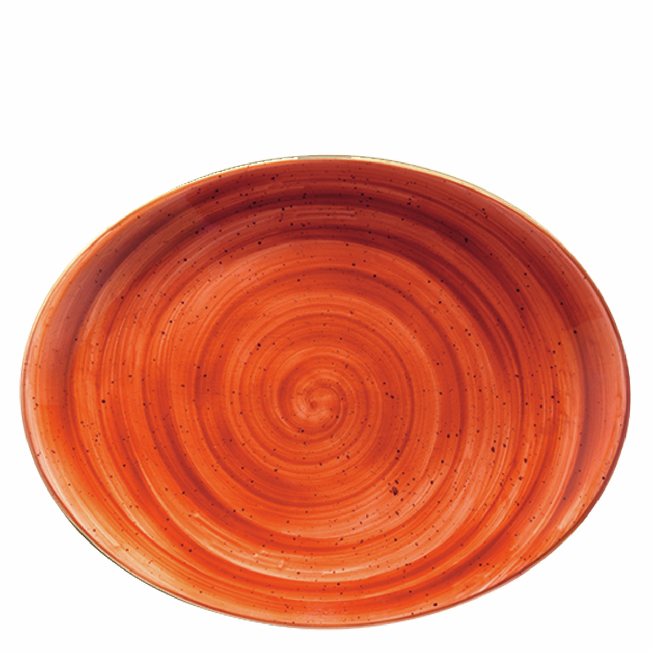 Platte oval Moove 310 x 240 mm Aura Terracotta