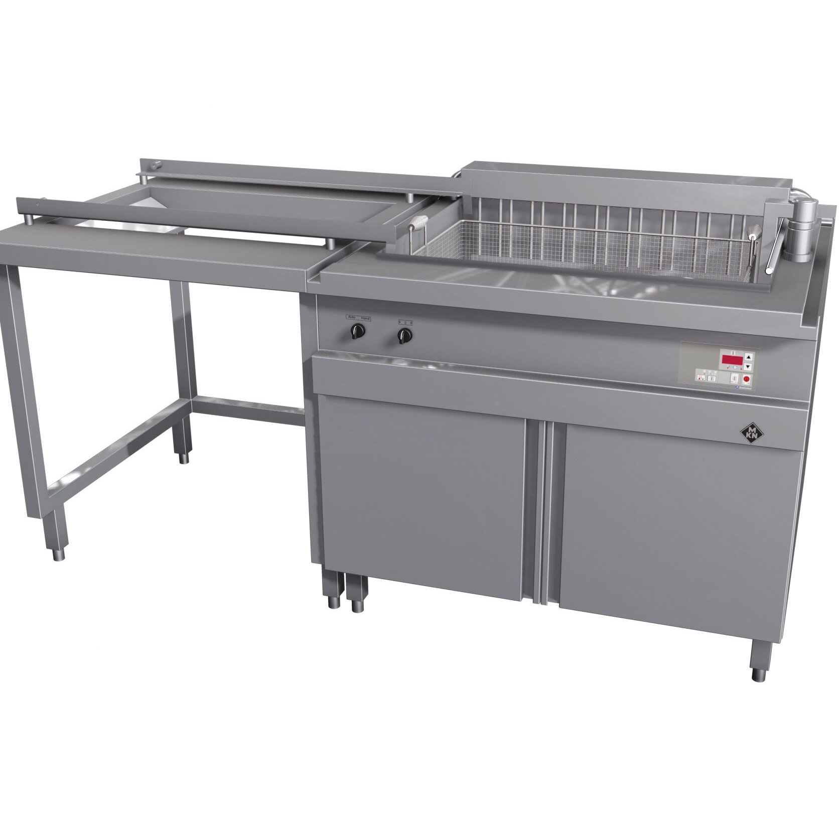 Elektro-Großfritteuse 1 x 115,00 l Köln + Hubmotor rechts + Entladesystem links