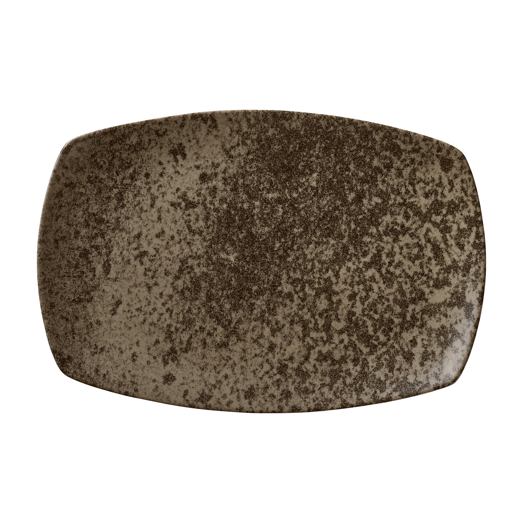 Coupplatte rechteckig  361 x 231 mm dark brown