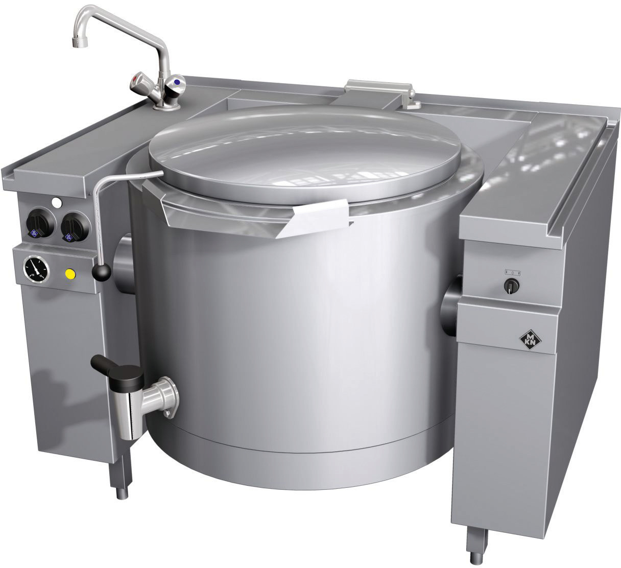 Elektro-Kipp-Schnellkochkessel 100,00 l Motorkippung Vapro 1200 x 850 x 700 mm