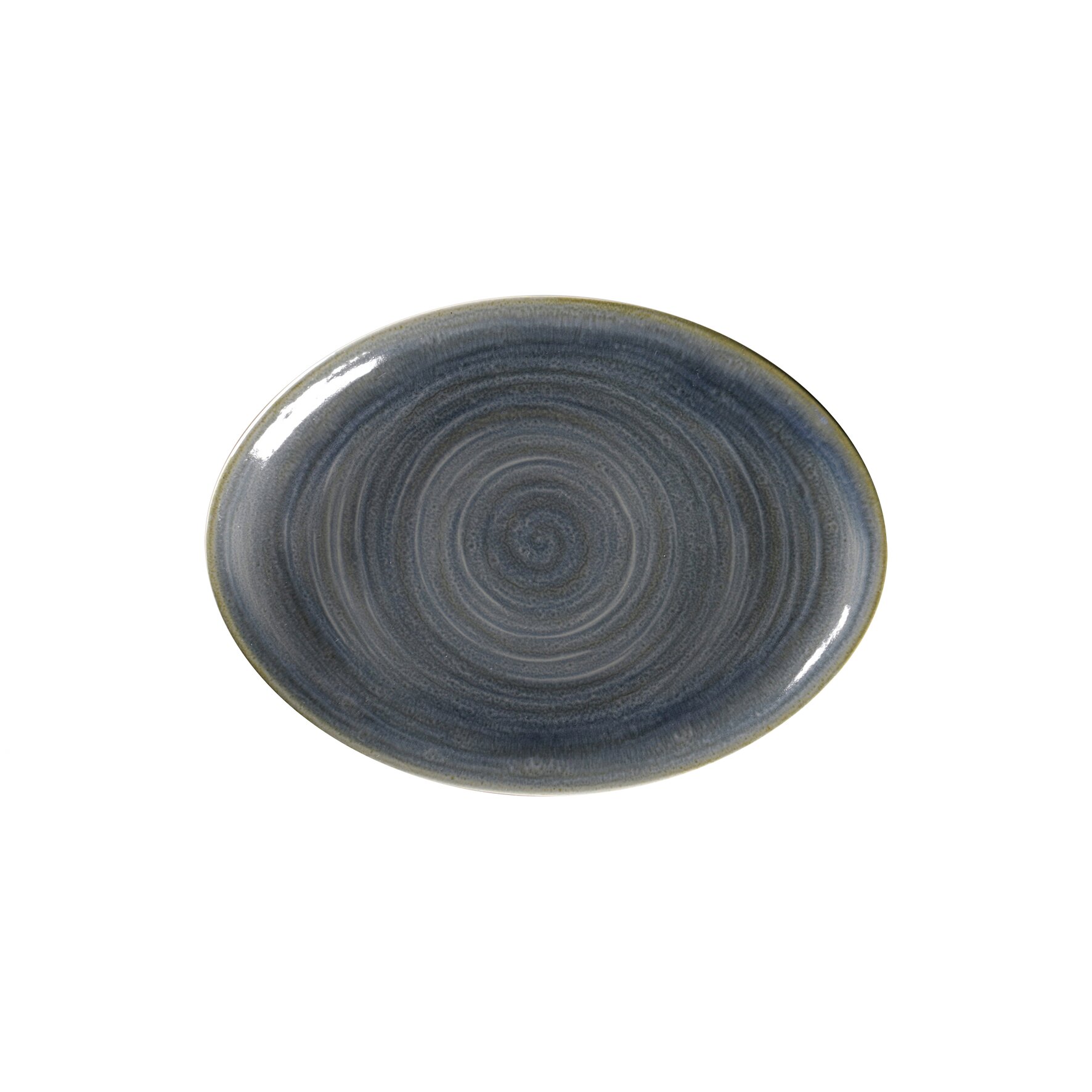 Platte oval 260 x 190 mm jade blue Spot Jade Blue