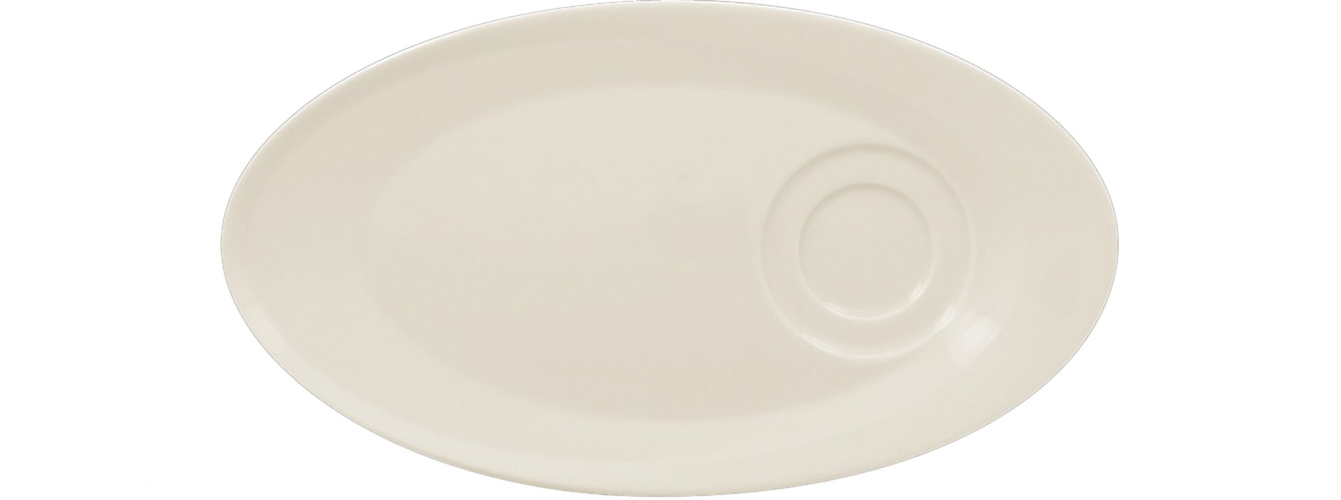 Untertasse oval 290 x 160 mm crème für GICU29 / GICU23 / GICU15 / GICU09