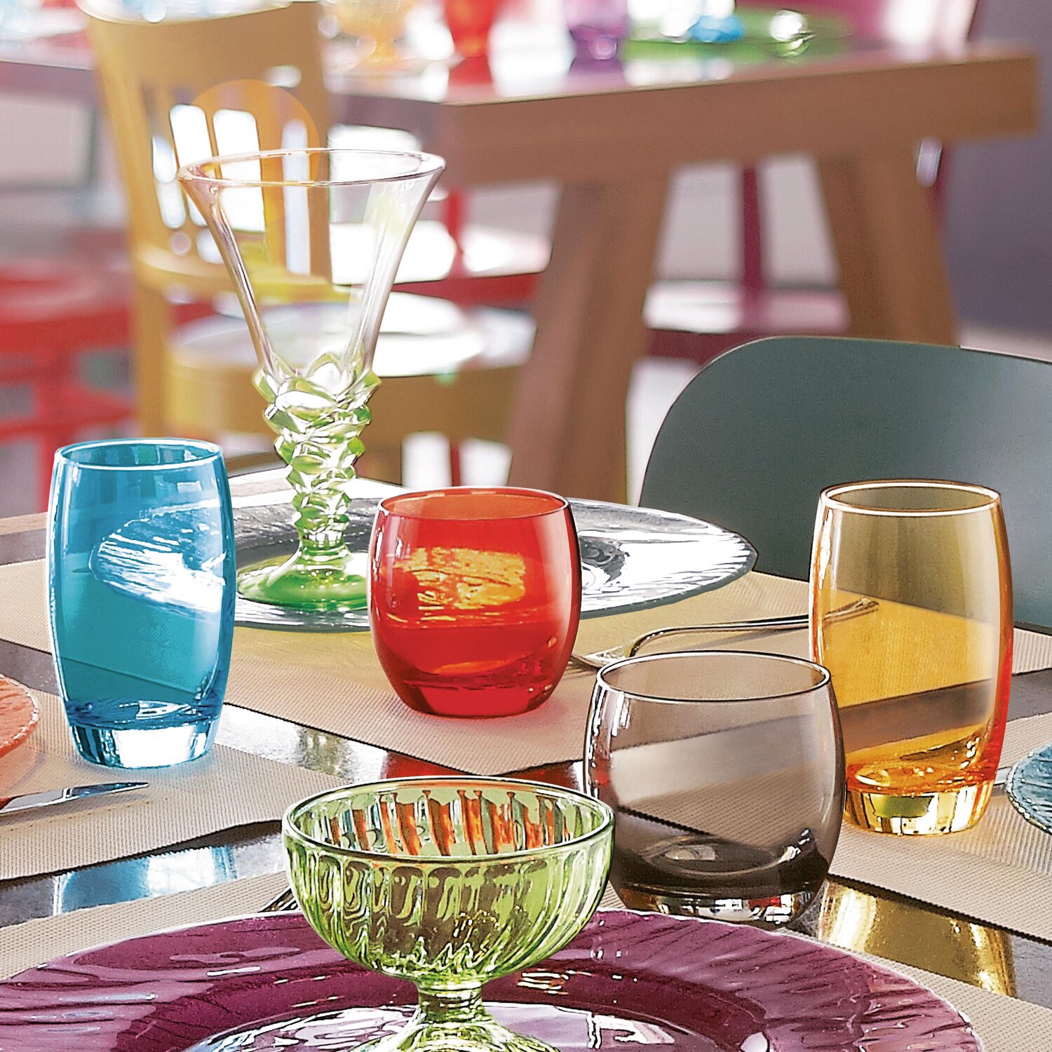 Whiskyglas 90 mm / 0,32 l transparent + grau besprüht