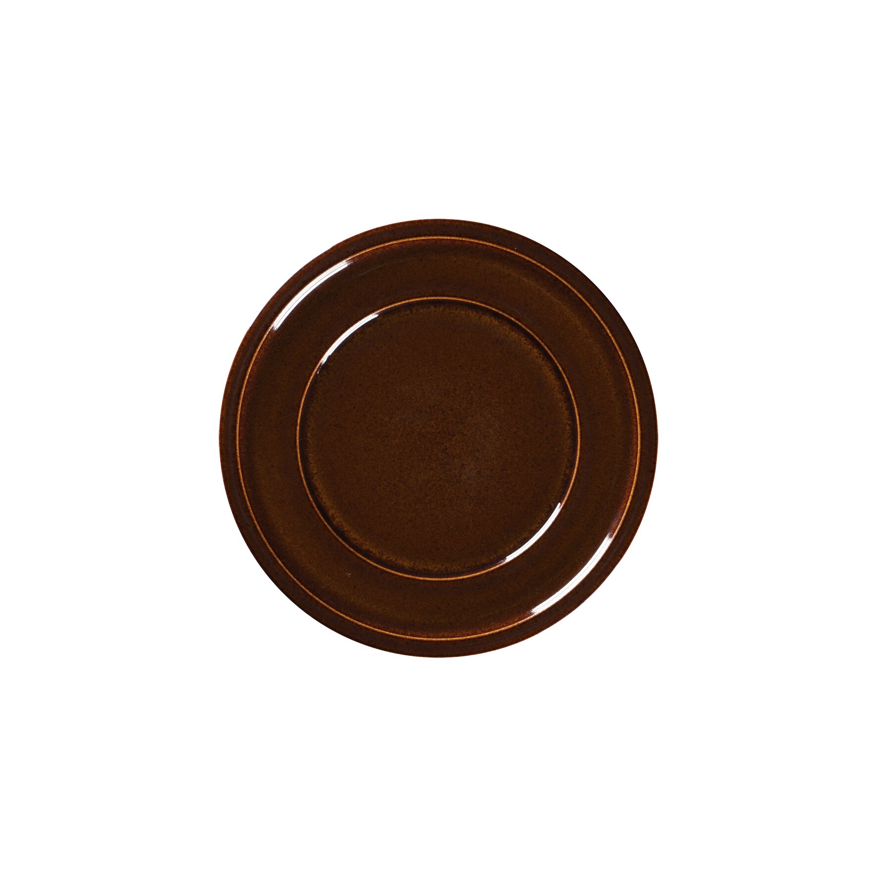 Teller flach mit Rand 202 mm honey brown Ease Honey Brown