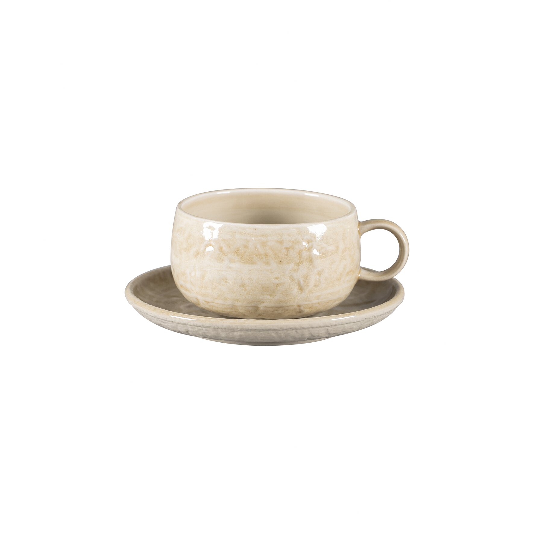 Untertasse rund 170 mm Vanilla beige Krush Vanilla Beige