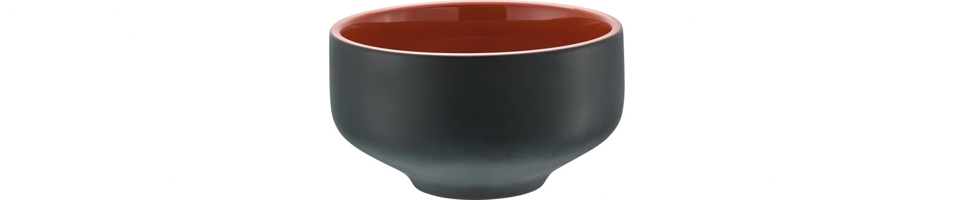 Bowl Café au lait 111 mm / 0,35 l terrakotta / anthrazit Shiro Komodo