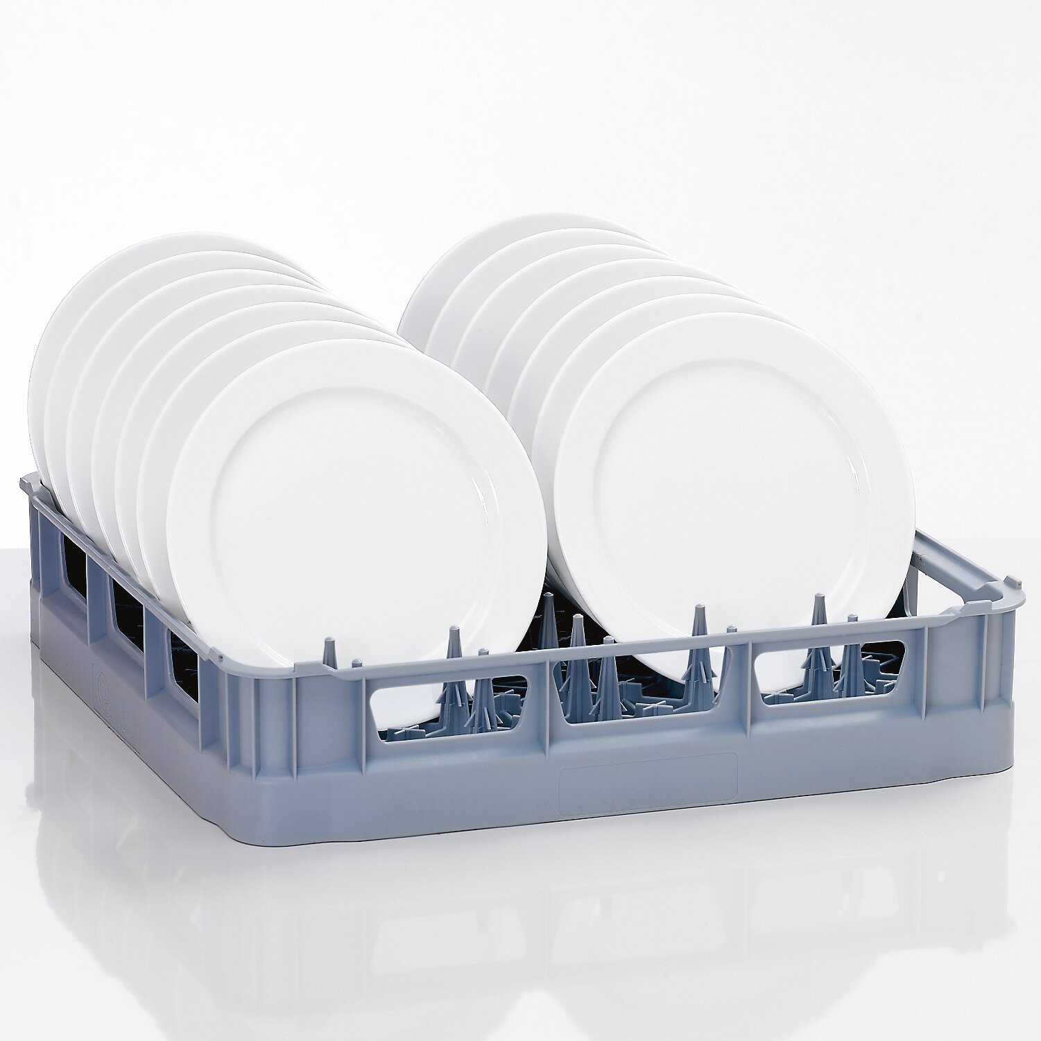 Tellerkorb Kunststoff Größe L 9 Reihen Fingerkorb / 500 x 500 x 105 mm