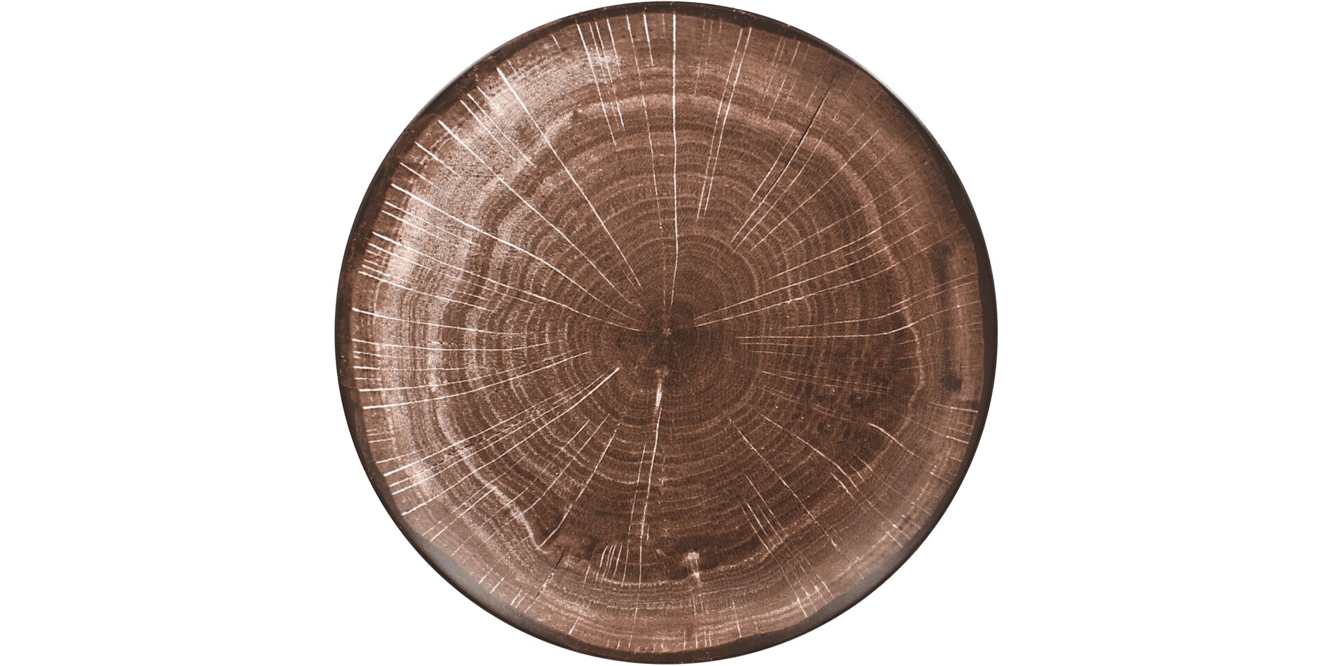Coupteller flach 270 mm oak-brown Woodart
