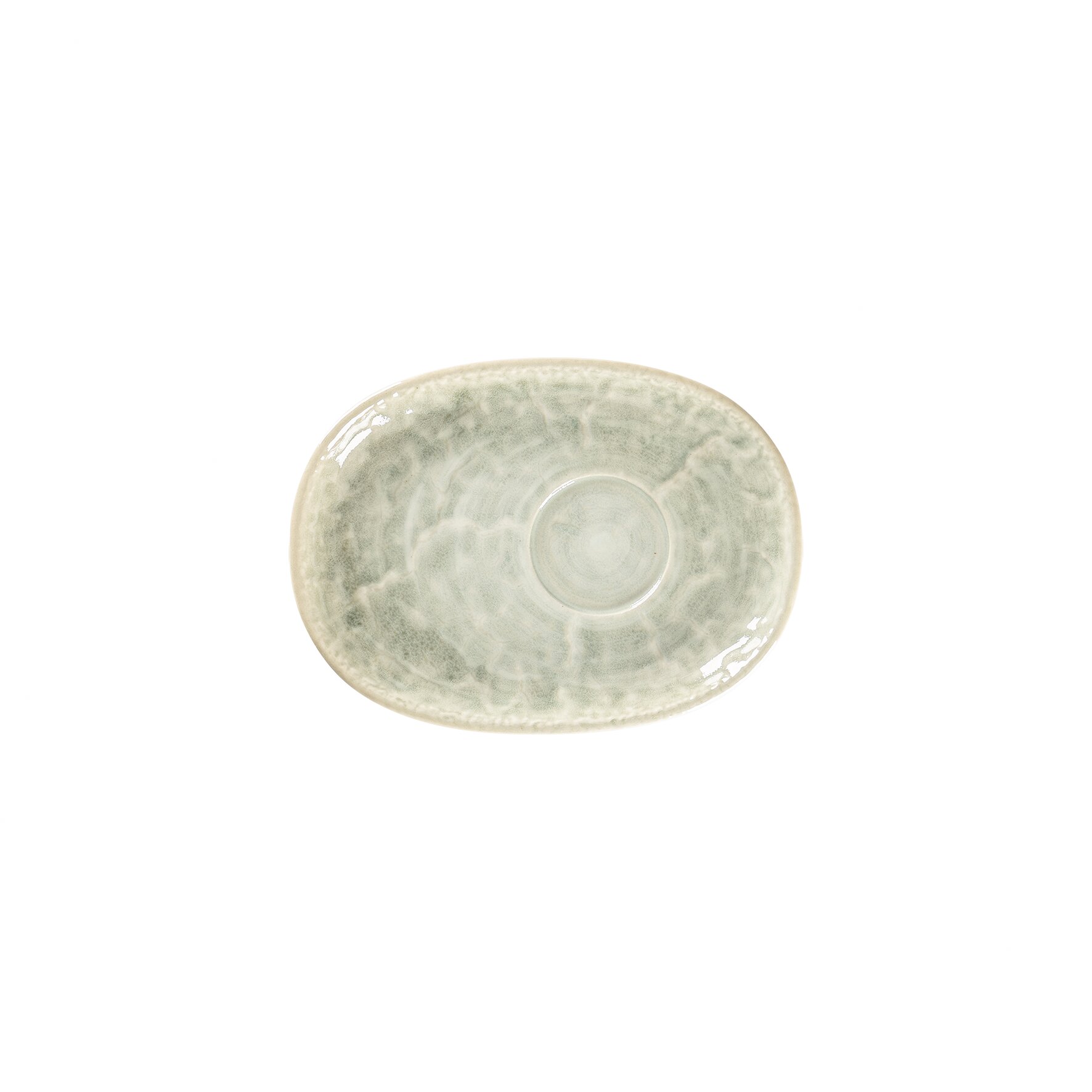 Untertasse oval 190 x 140 mm Celadon green Krush Celadon Green