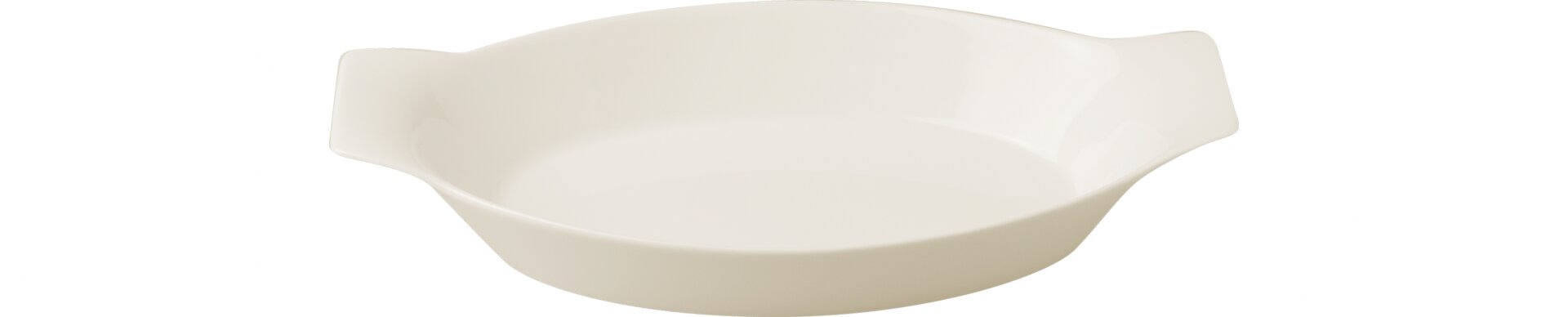 Schale oval mit Griffen 250 x 140 mm / 0,42 l crème