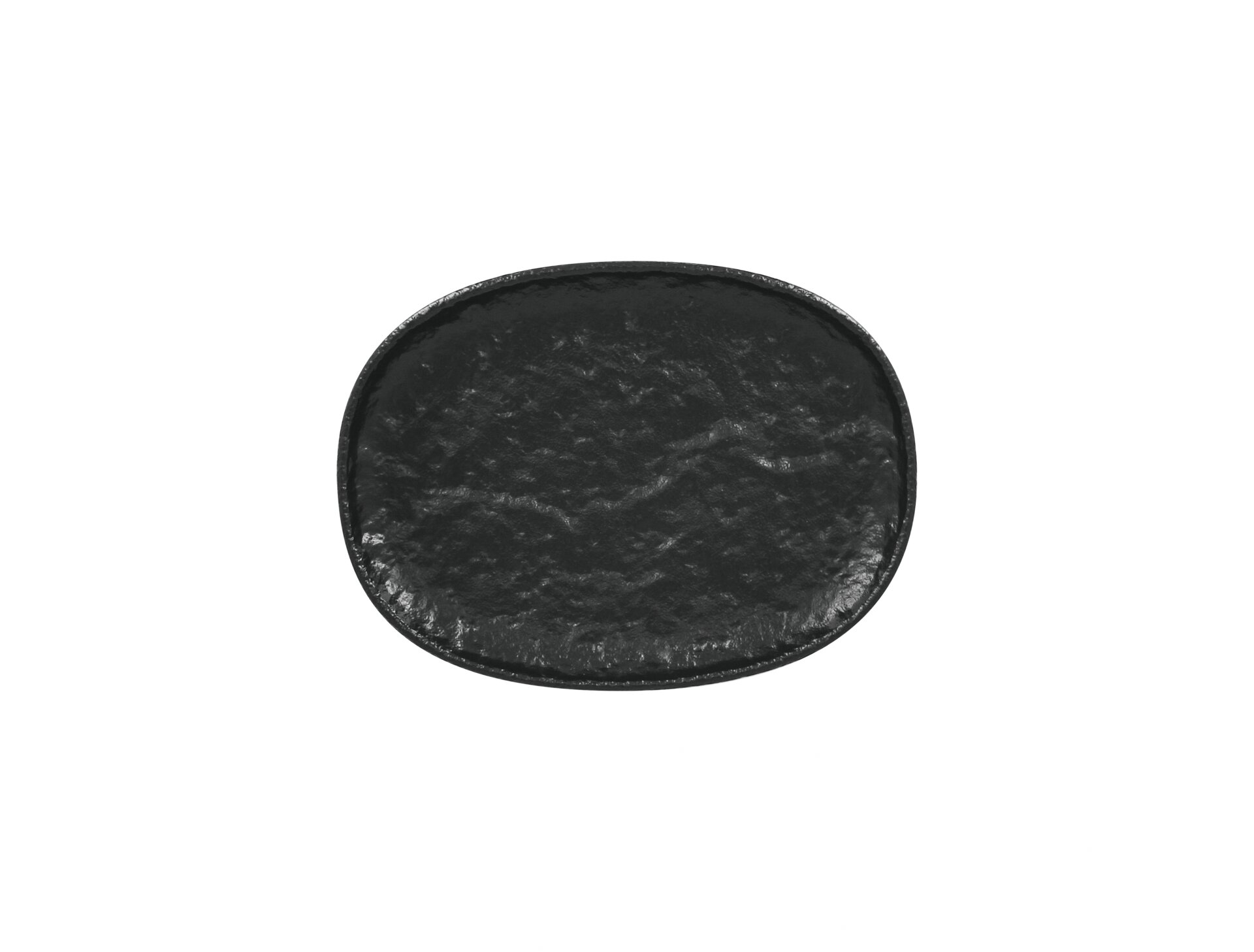 Coupplatte oval 250 x 185 mm schwarz