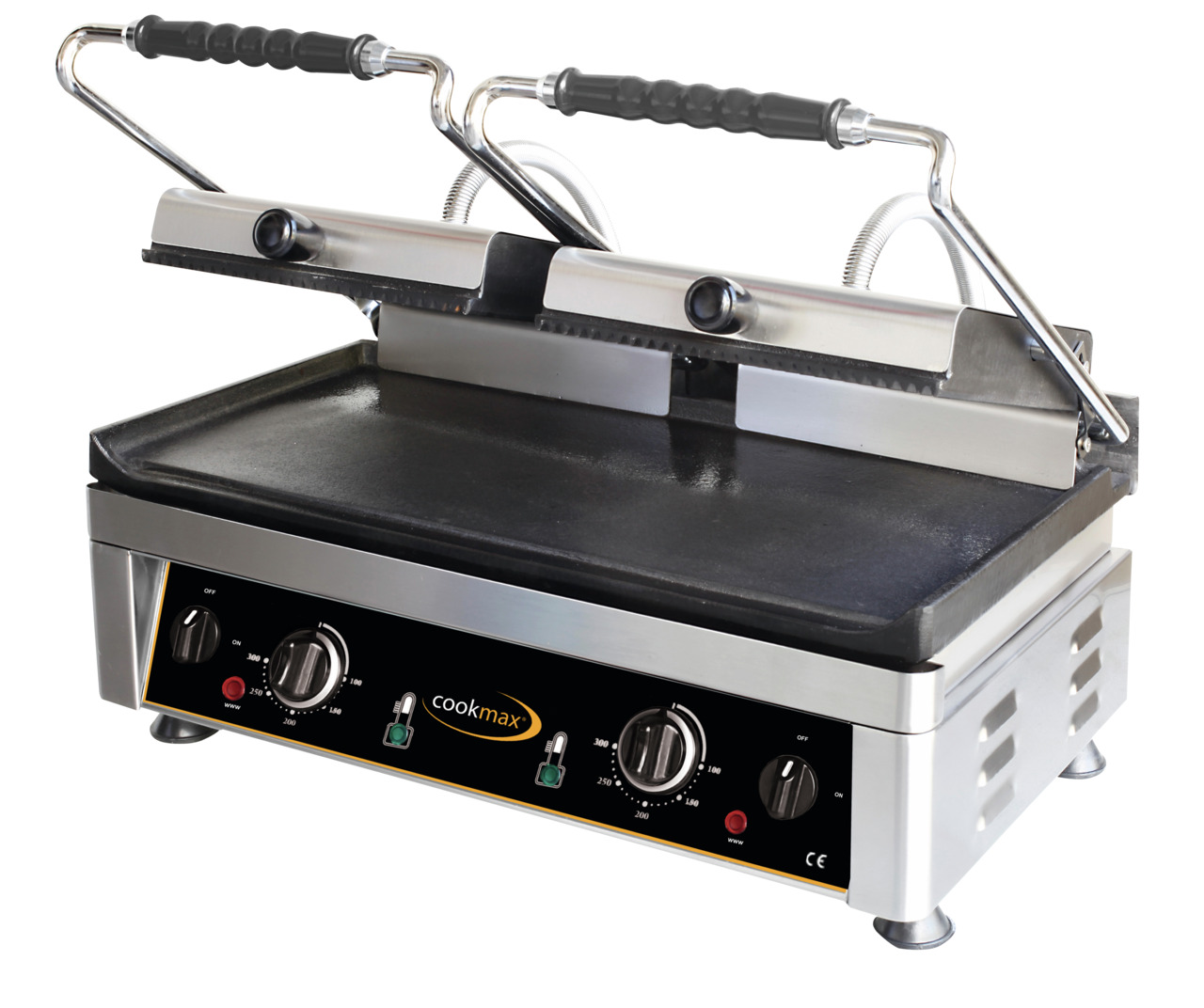 Elektro-Kontaktgrill oben gerillt + unten glatt 560 x 440 x 300 mm