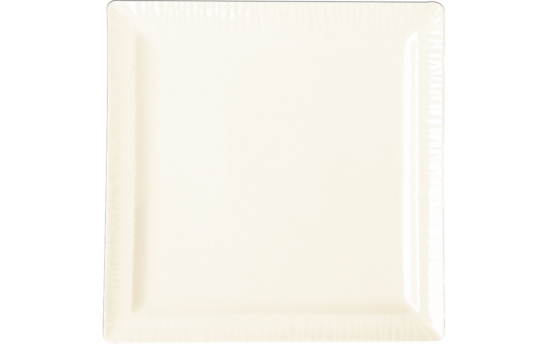Teller flach quadratisch 270 mm crème