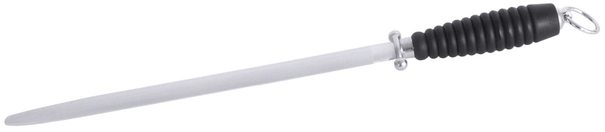 Wetzstahl oval Klingenlänge 300 mm / 450 mm lang mm schwarzer ABS-Griff