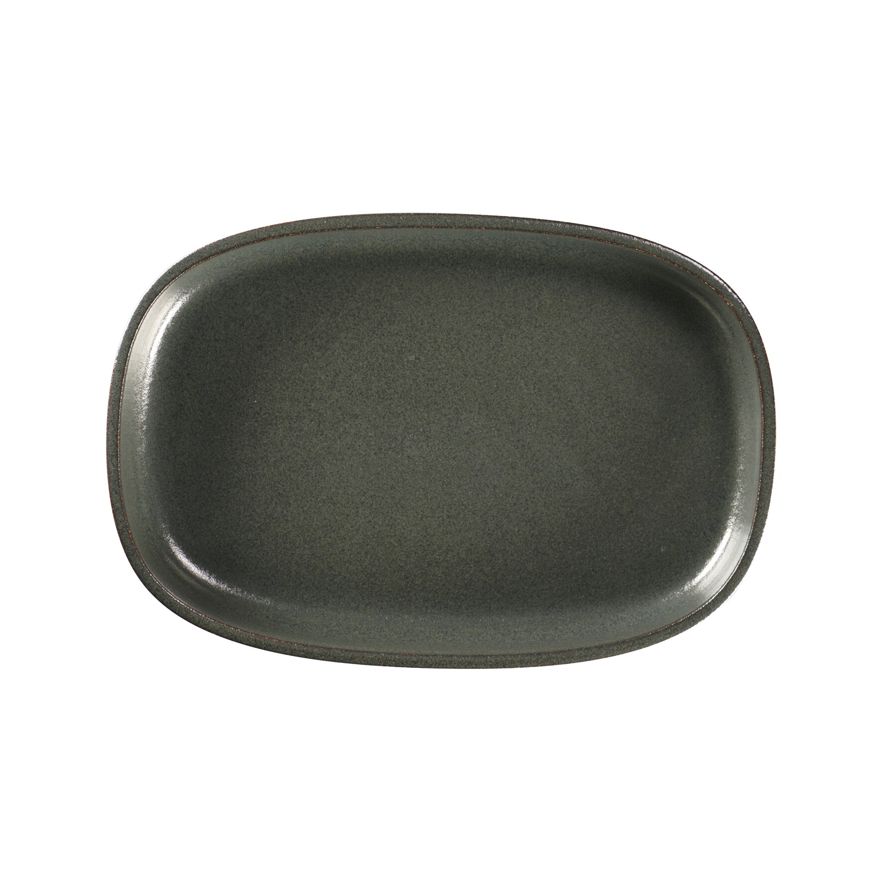 Platte oval tief 300 x 204 mm / 1,50 l caldera green Ease Caldera Green