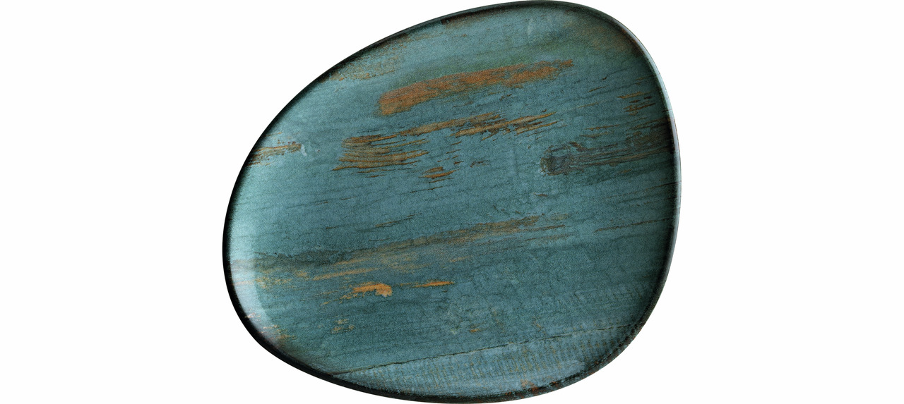 Teller flach Vago 190 x 153 mm Madera Mint