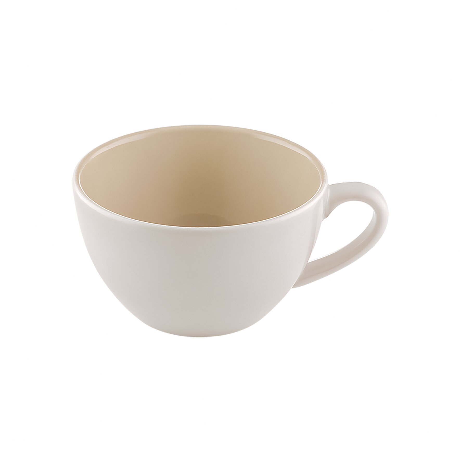 Kaffeetasse 118 mm / 0,45 l beige uni