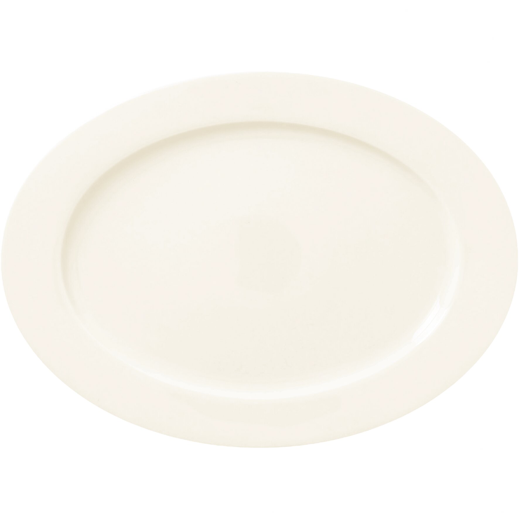Teller oval tief 377 x 251 mm Ivoris weiß Core