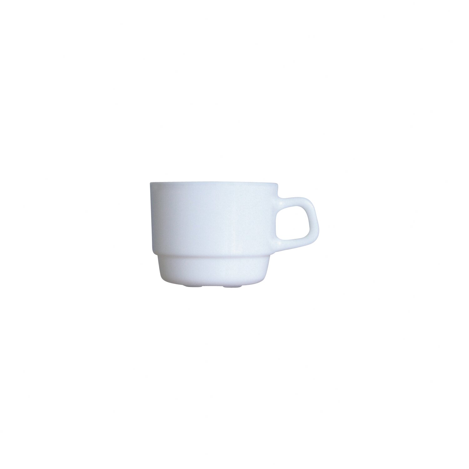 Tasse stapelbar 78 mm / 0,19 l uni weiß