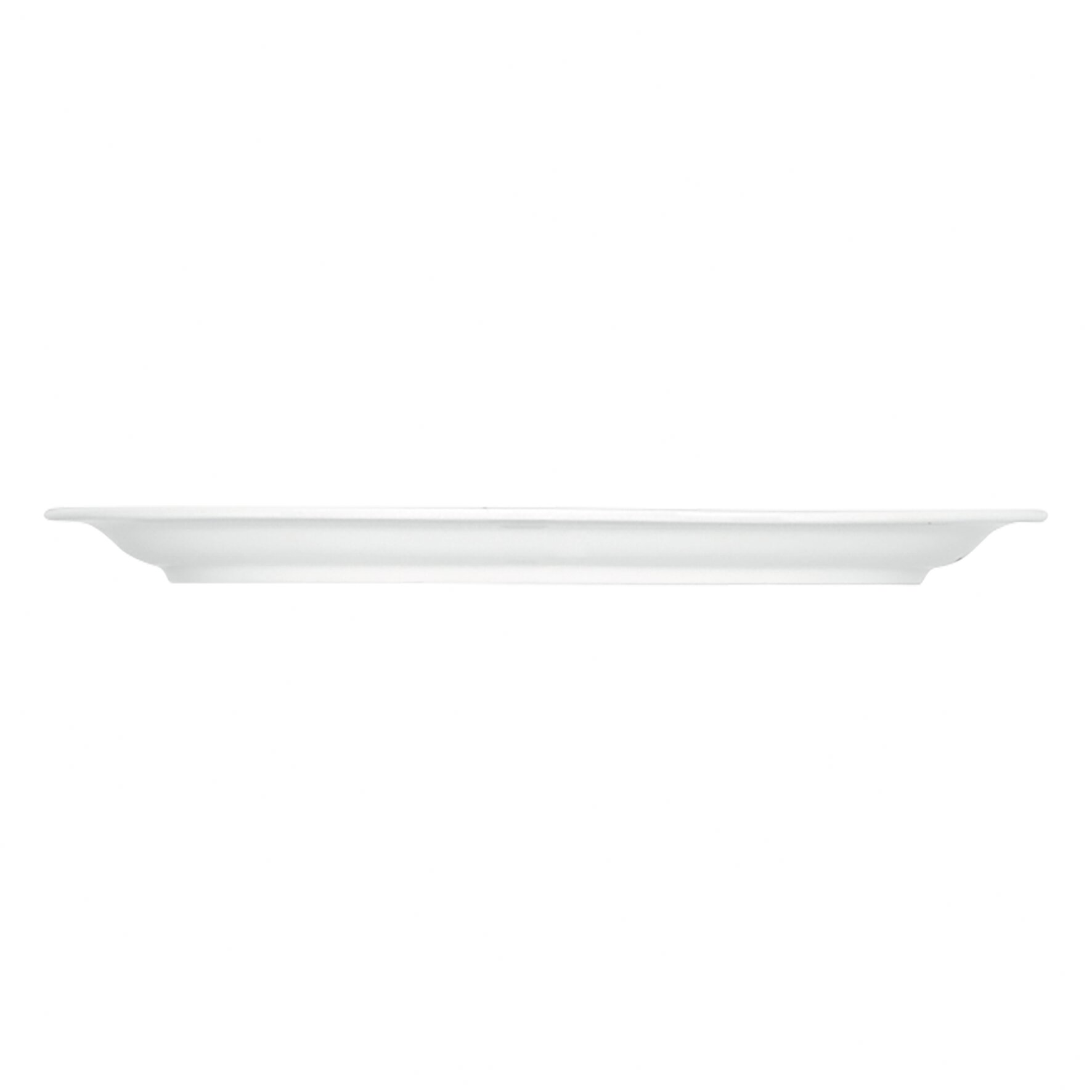 Platte oval mit Fahne 319 x 207 mm