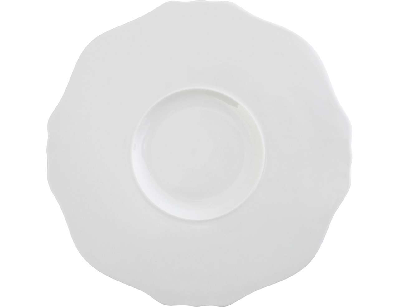 Gourmetteller flach breite Fahne 307 mm weiß Contessa (Rosette)