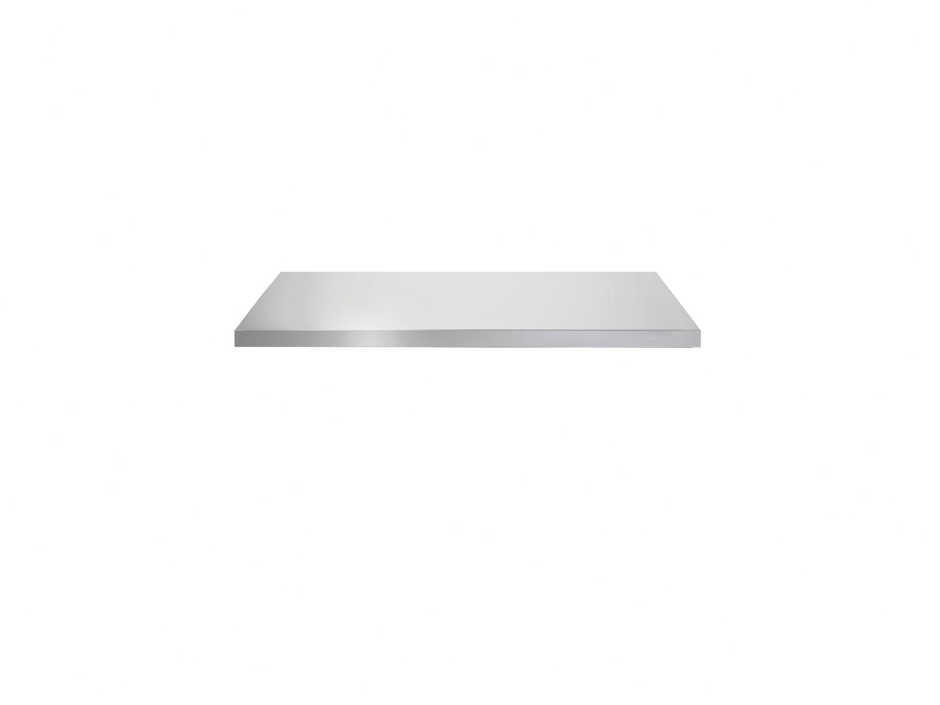 Arbeitsplatte f. Kühltisch 1124 x 700 mm ohne Aufkantung für Zentralkühlung