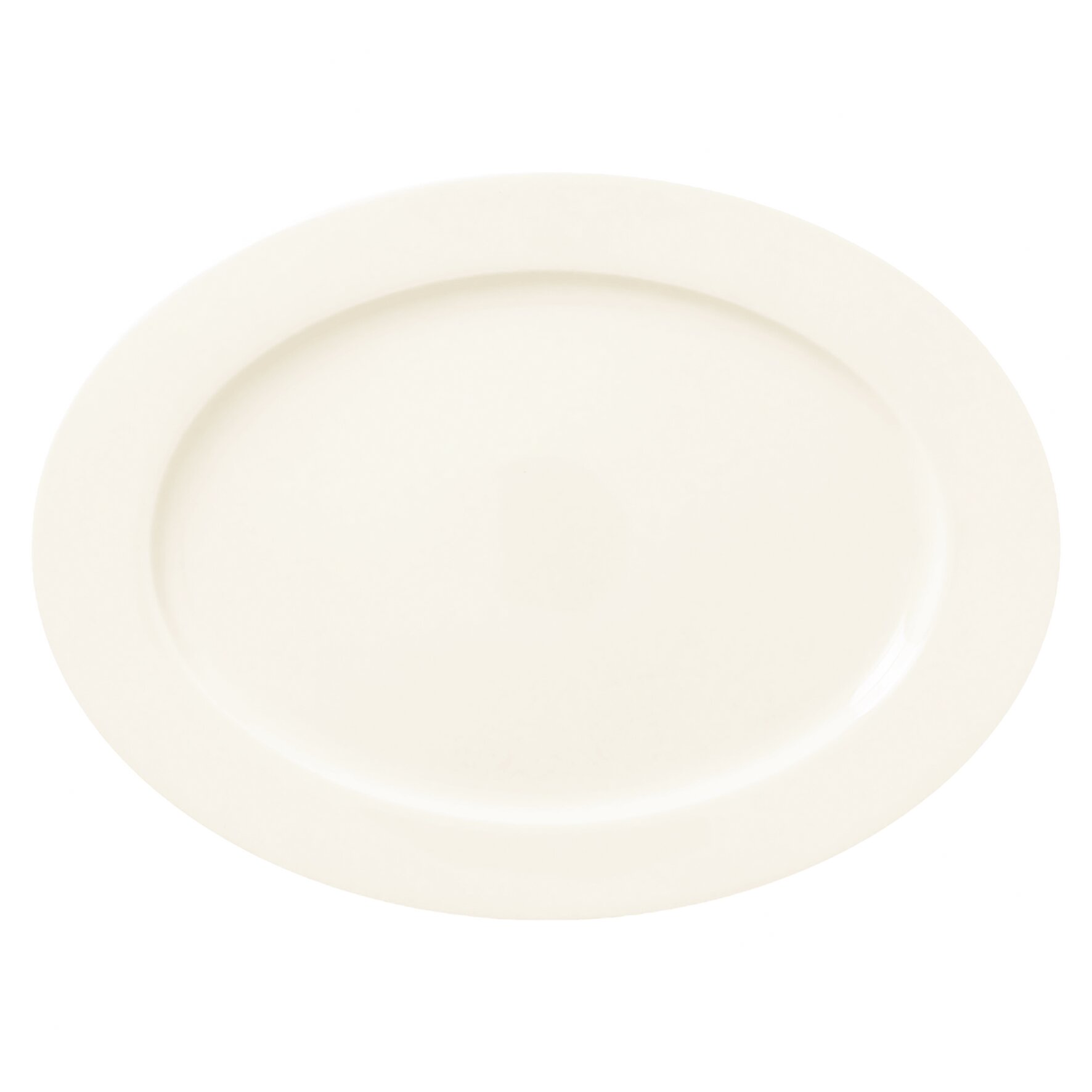 Teller oval tief 295 x 200 mm Ivoris weiß Core