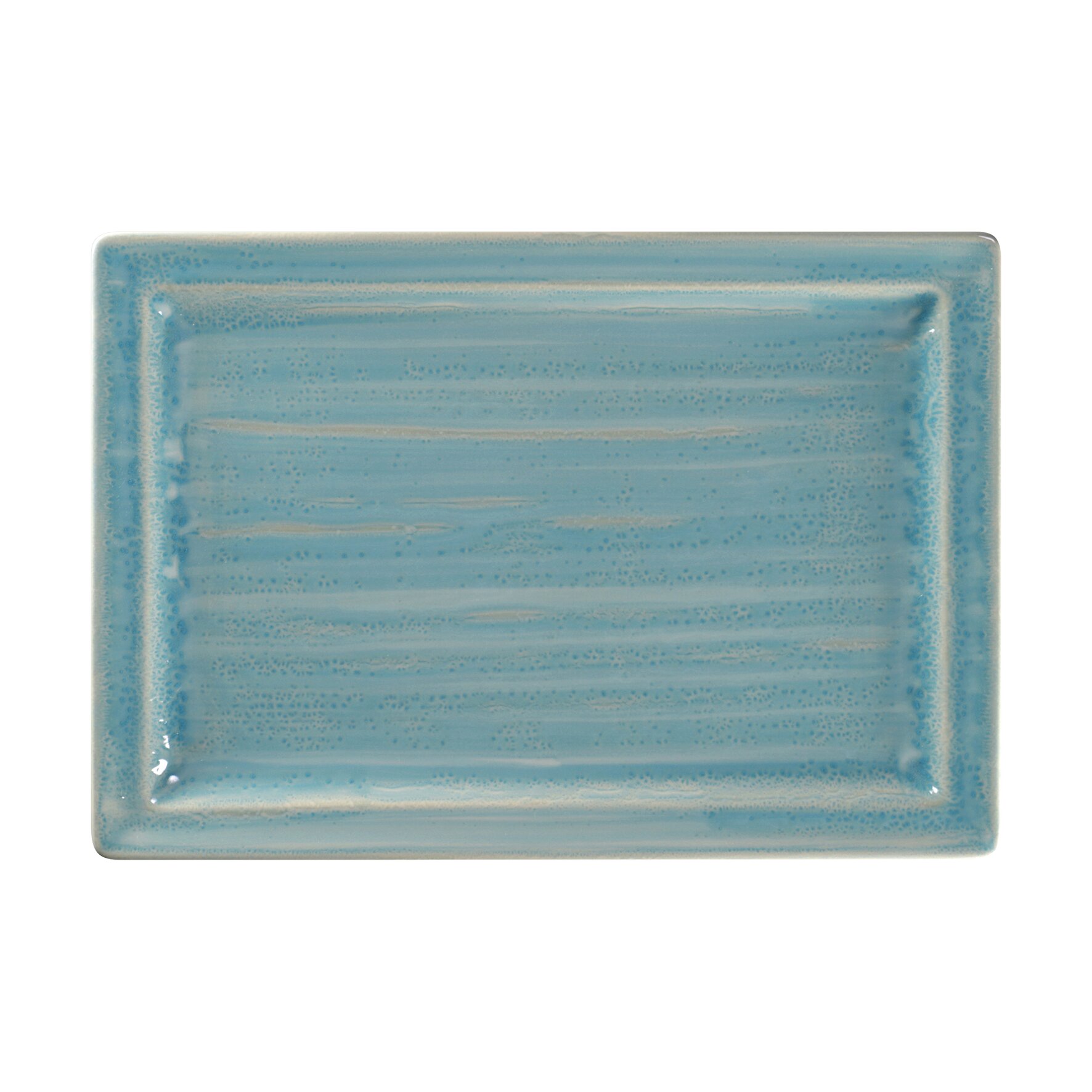 Teller flach rechteckig 336 x 232 mm sapphire blue Spot Sapphire Blue