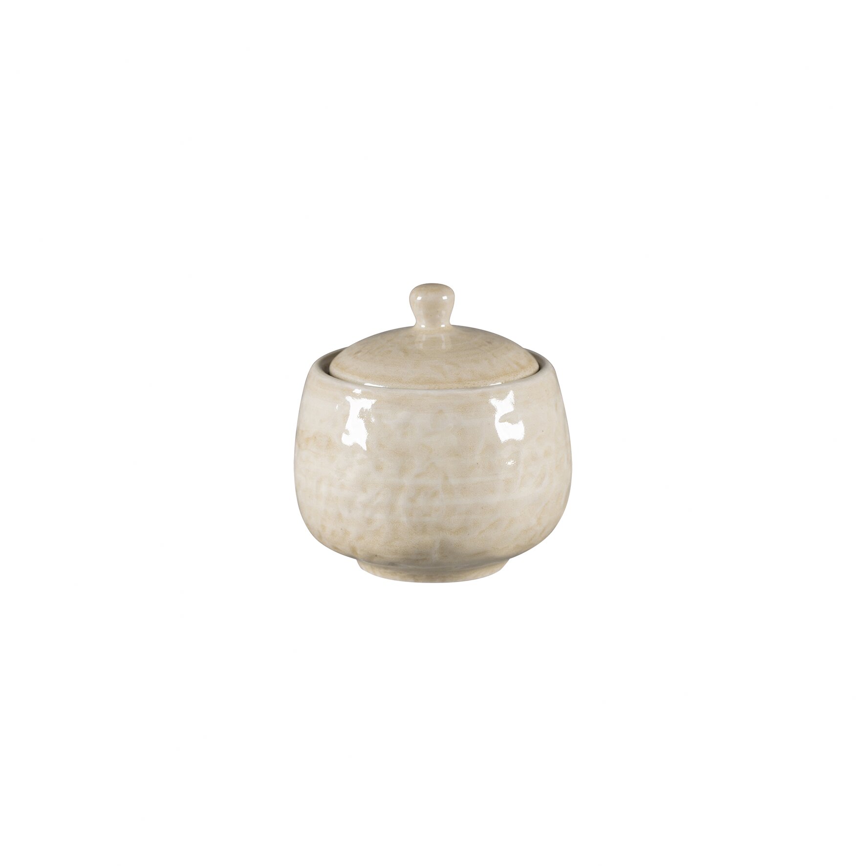 Zuckerdose mit Deckel 88 mm / 0,25 l Vanilla beige Krush Vanilla Beige
