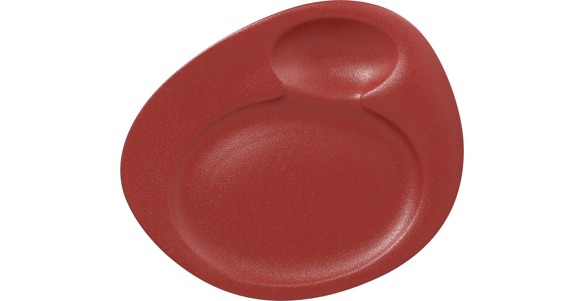 Teller mit 2 Vertiefungen 320 x 265 mm magma Neofusion