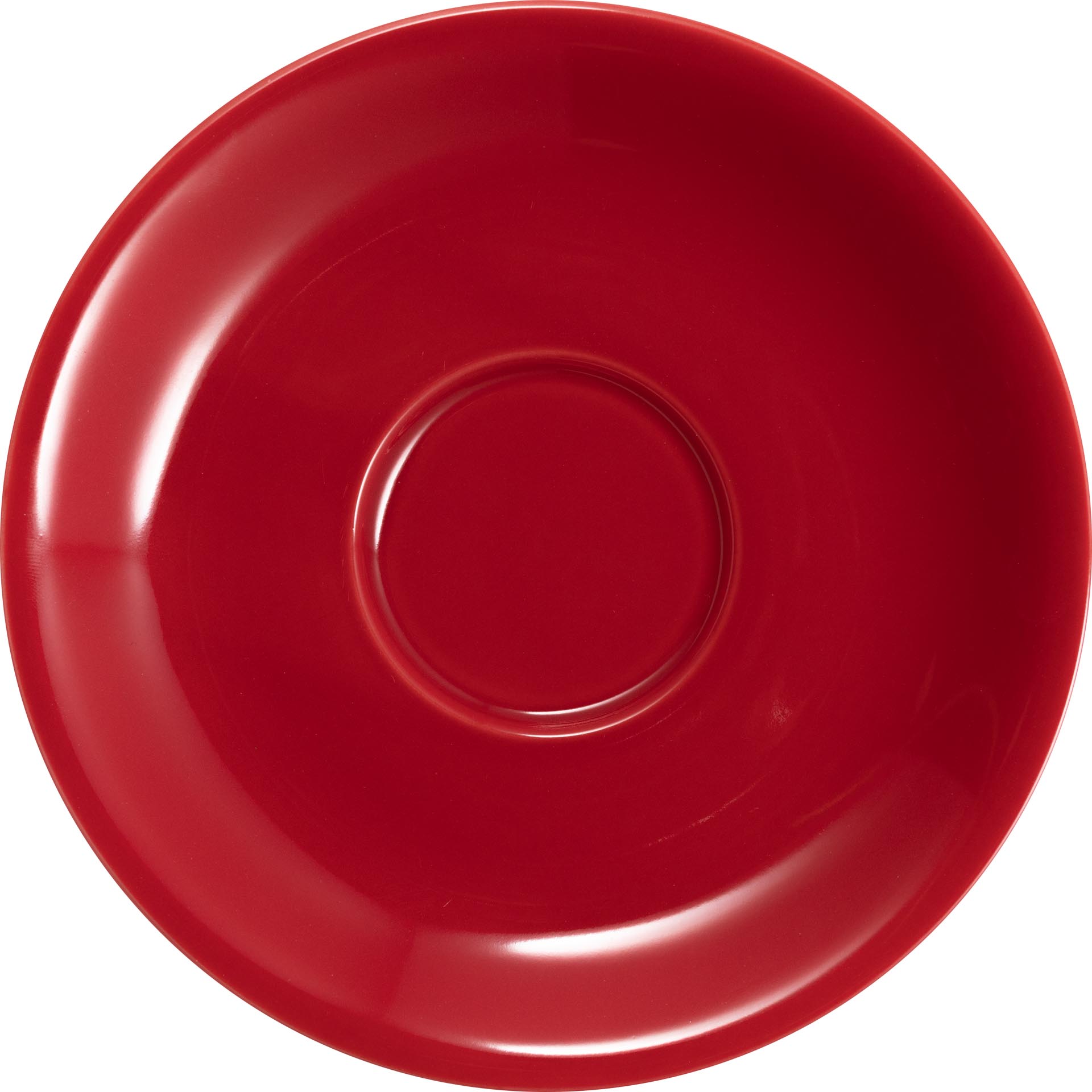 Jumbo- / Latte-Untertasse "Barista" rot